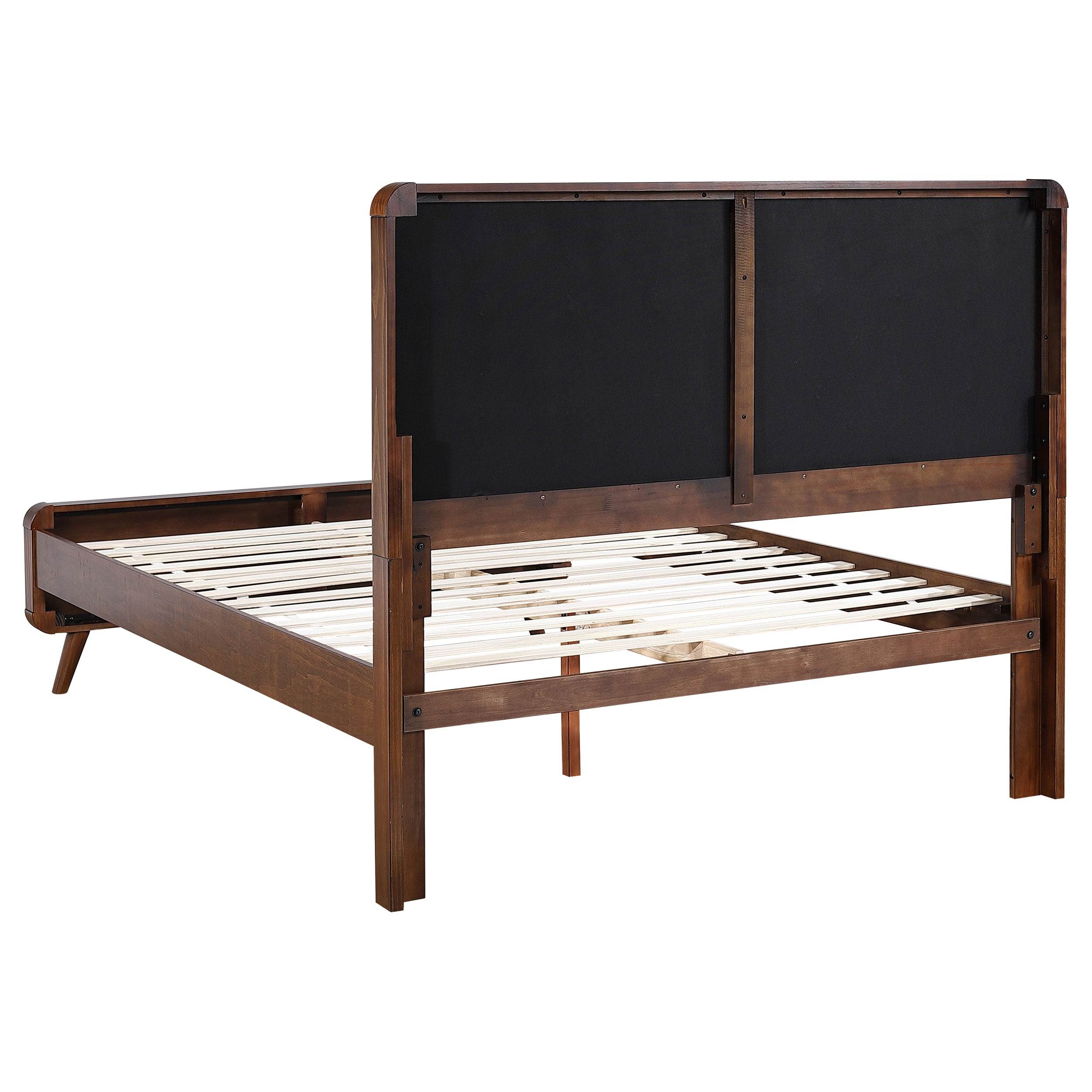 Robyn Wood Platform Bed Dark Walnut