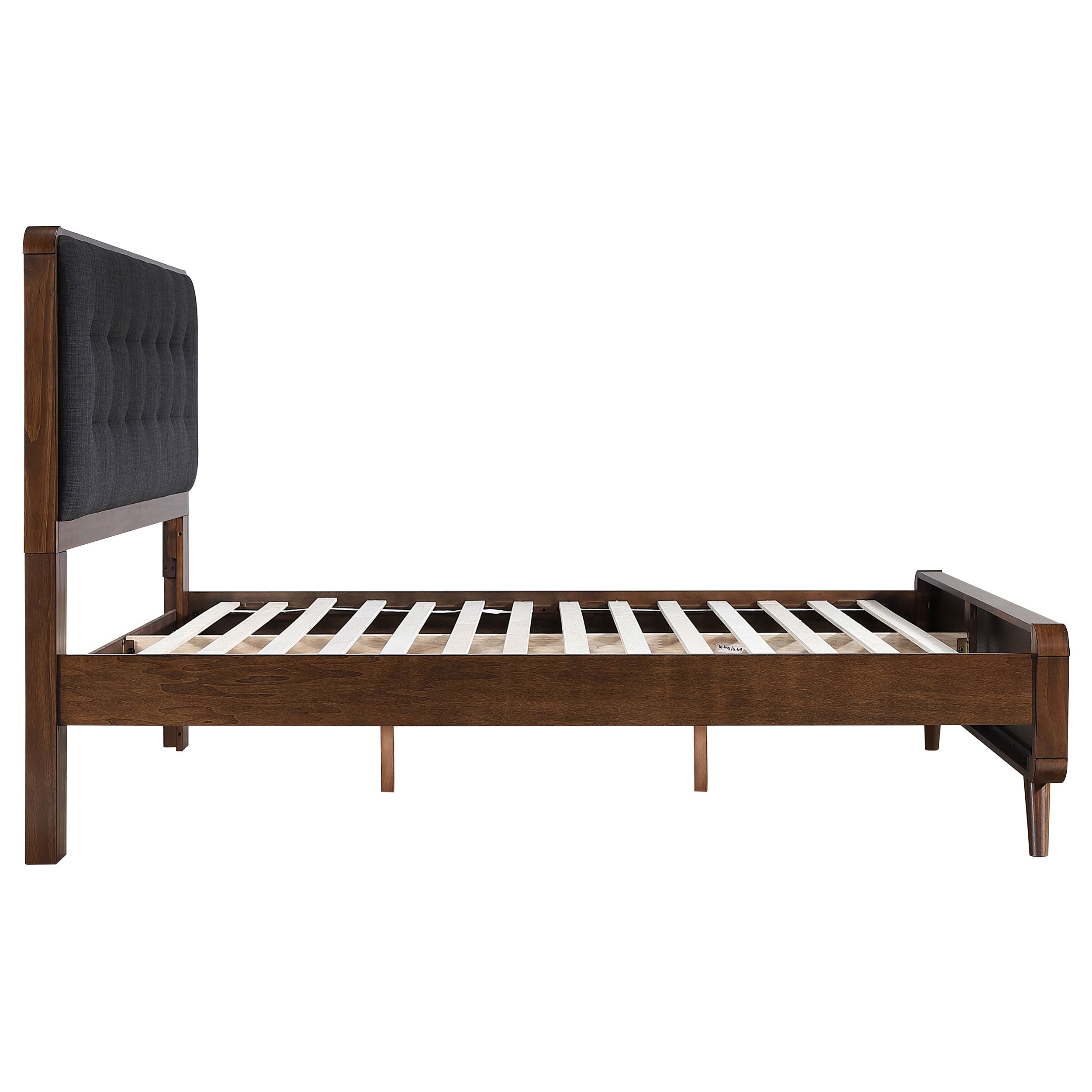 Robyn Wood Platform Bed Dark Walnut