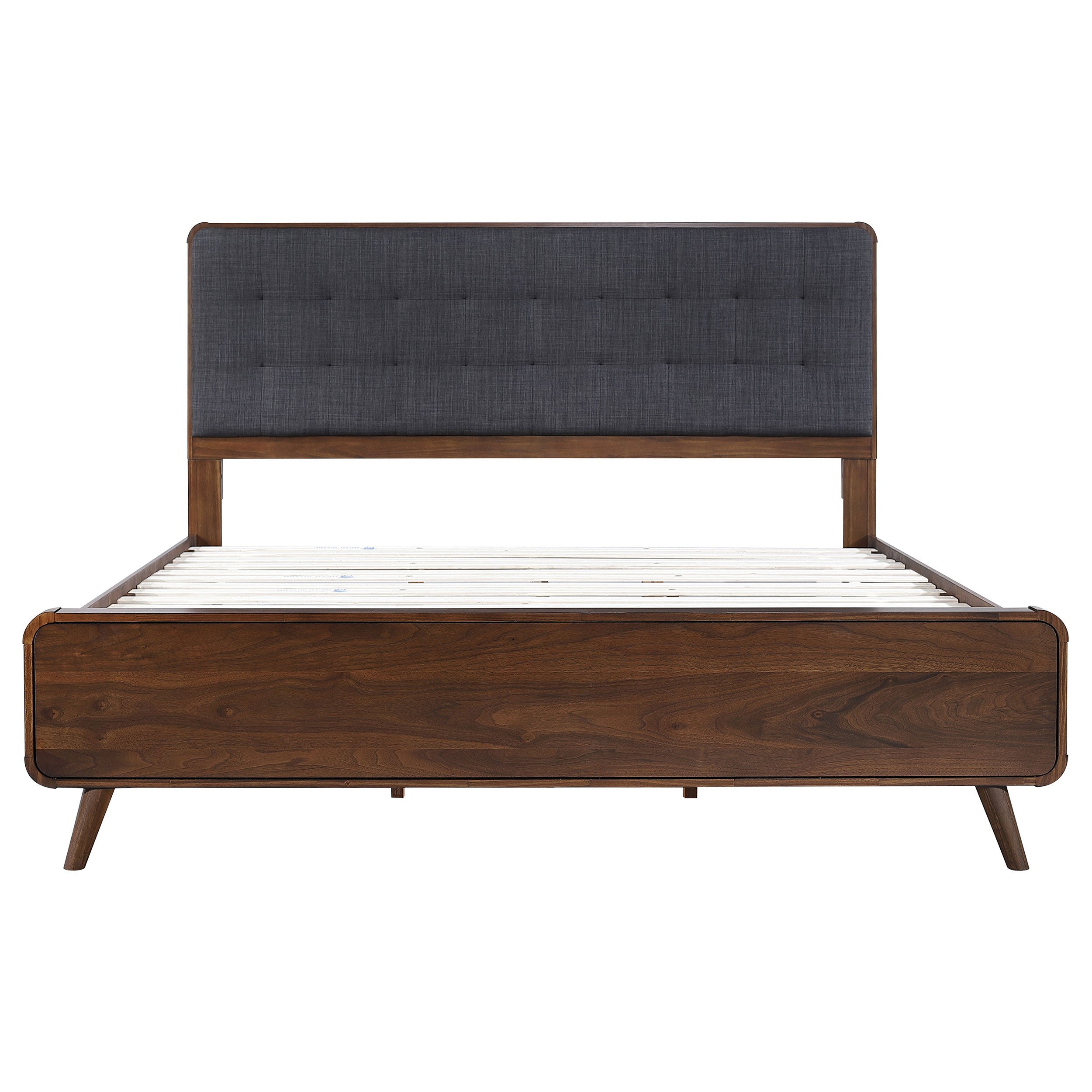 Robyn Wood Platform Bed Dark Walnut