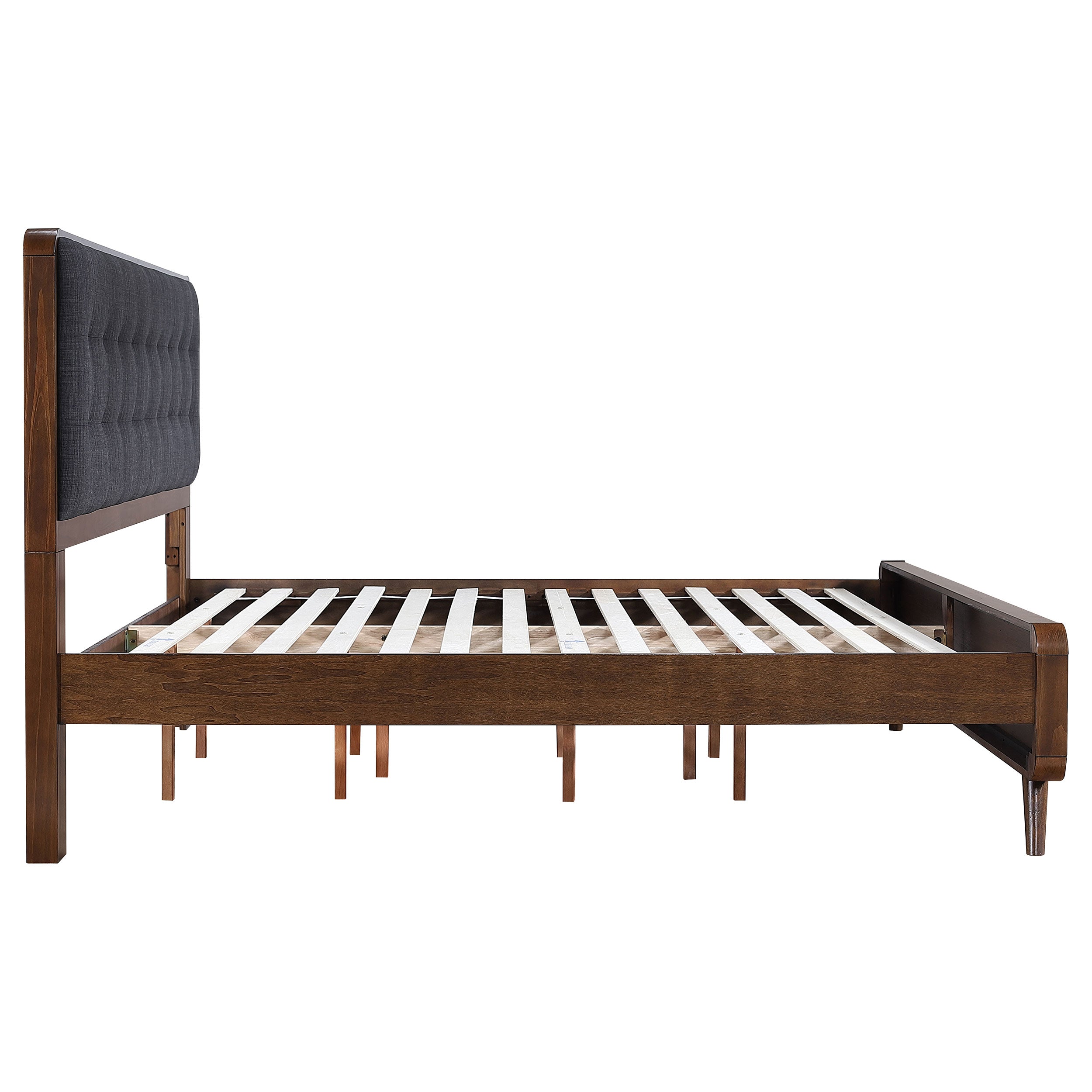 Robyn Wood Platform Bed Dark Walnut