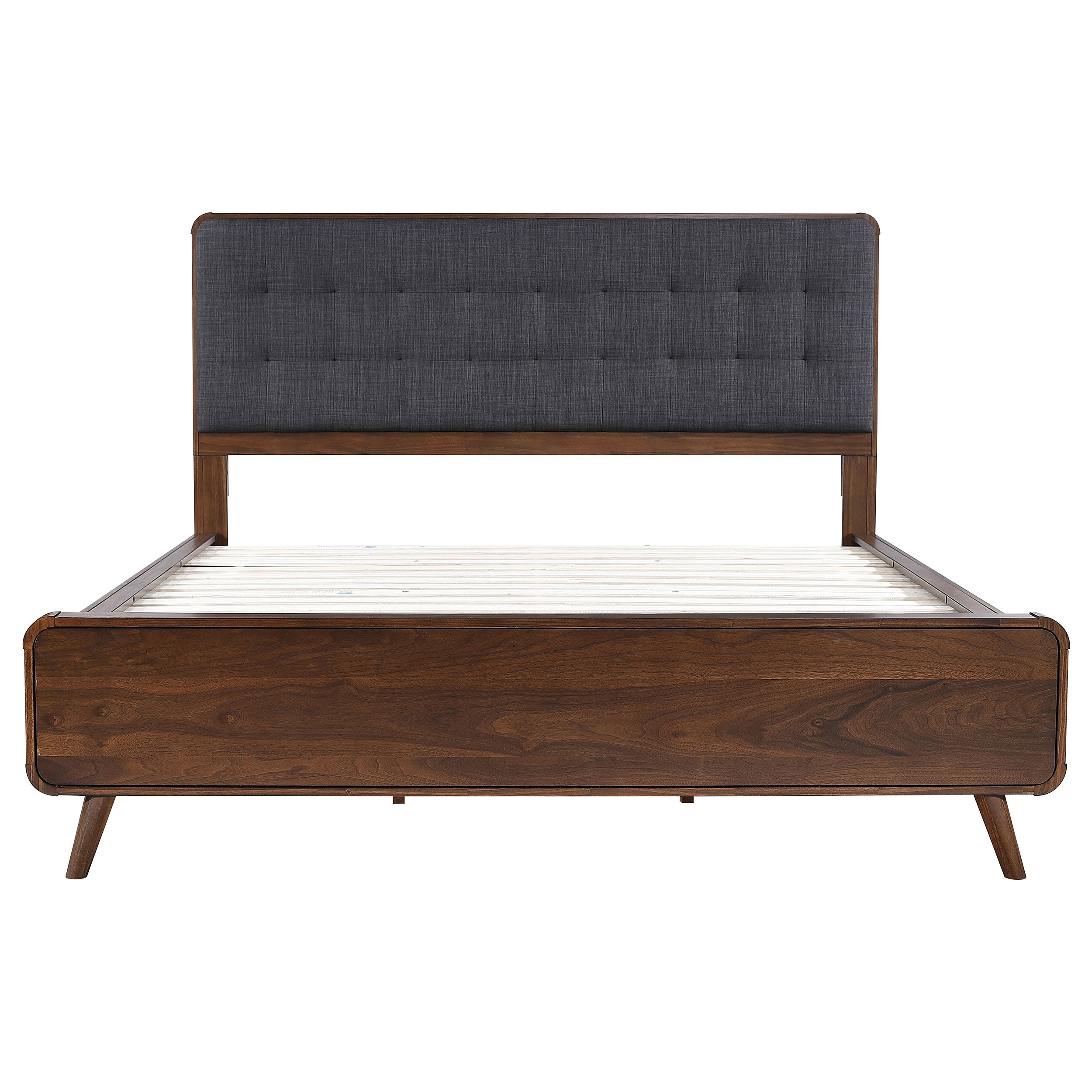 Robyn Wood Platform Bed Dark Walnut