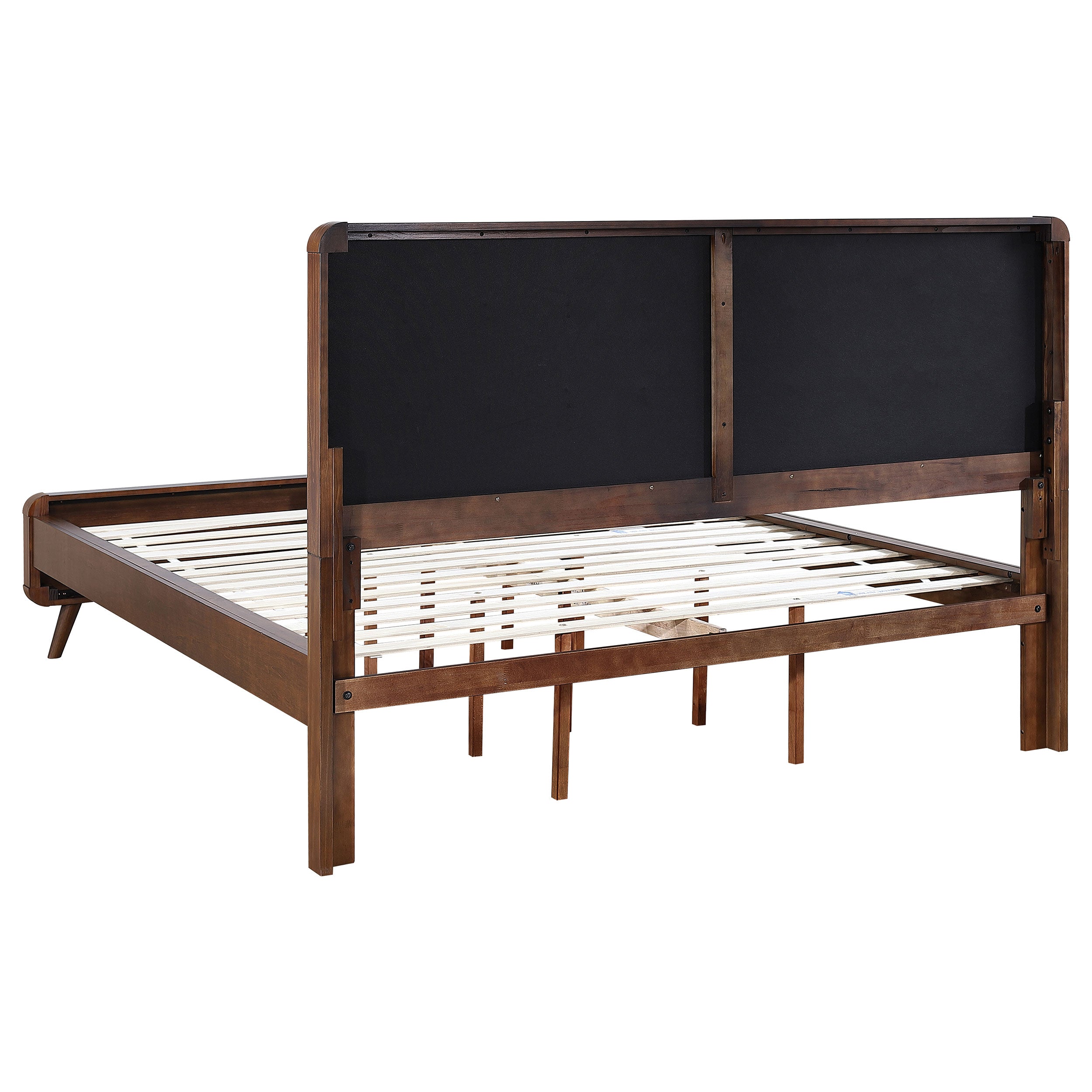 Robyn Wood Platform Bed Dark Walnut