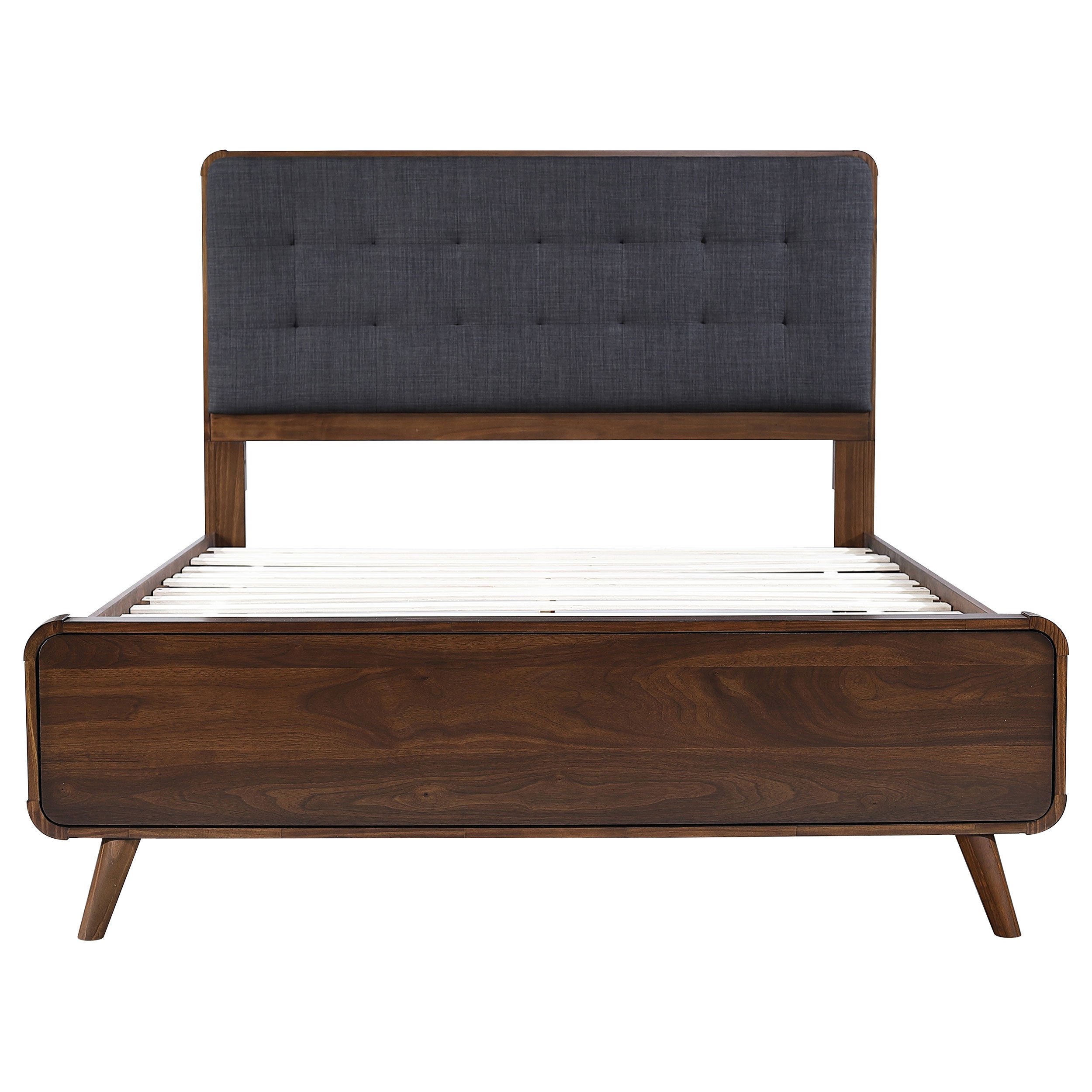 Robyn Wood Platform Bed Dark Walnut
