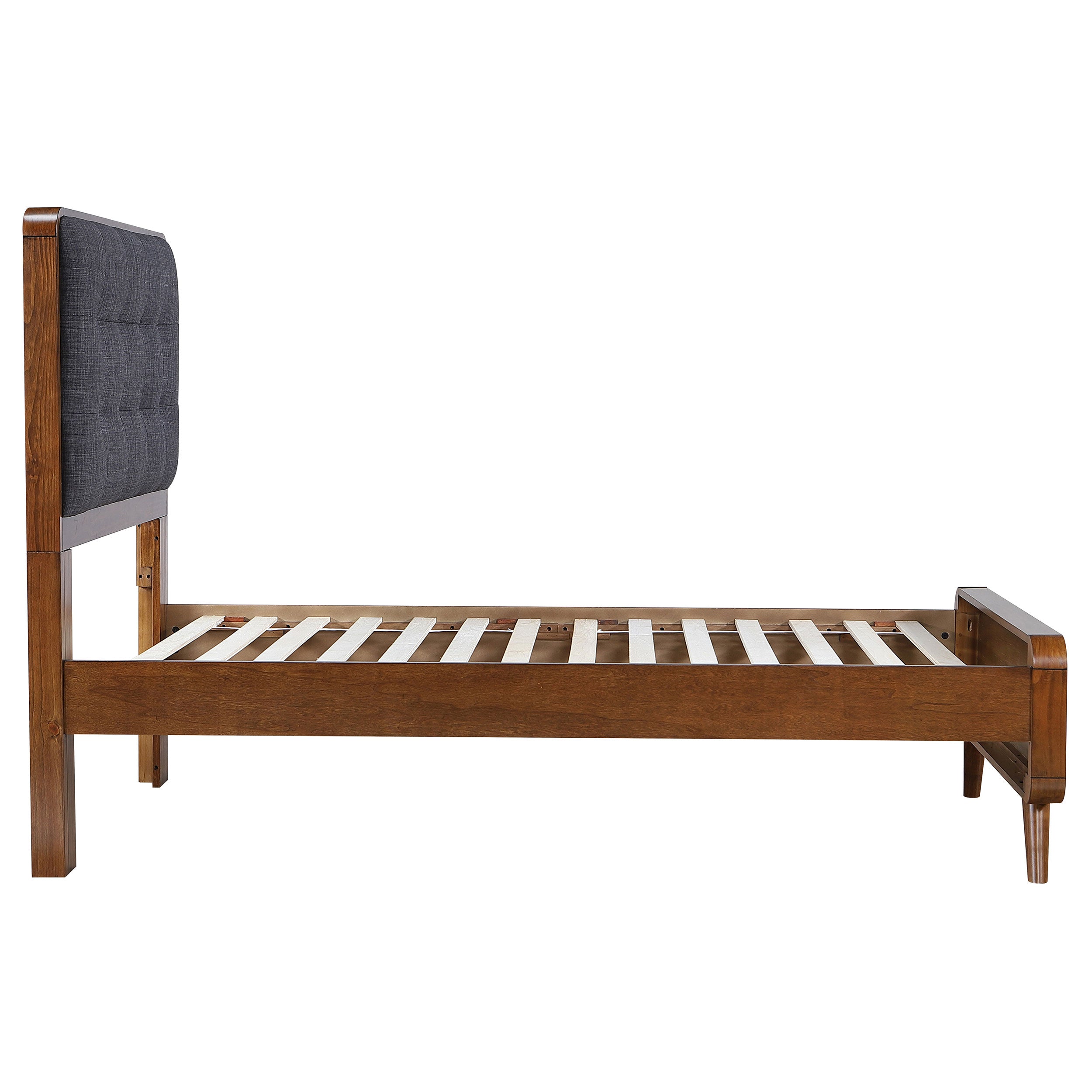 Robyn Wood Platform Bed Dark Walnut