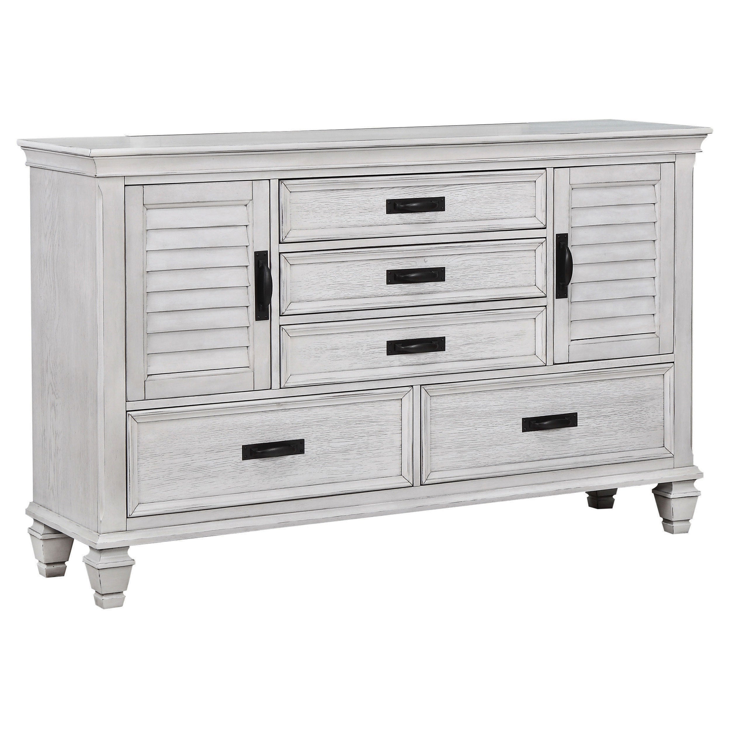 Franco   Bedroom Set Distressed White