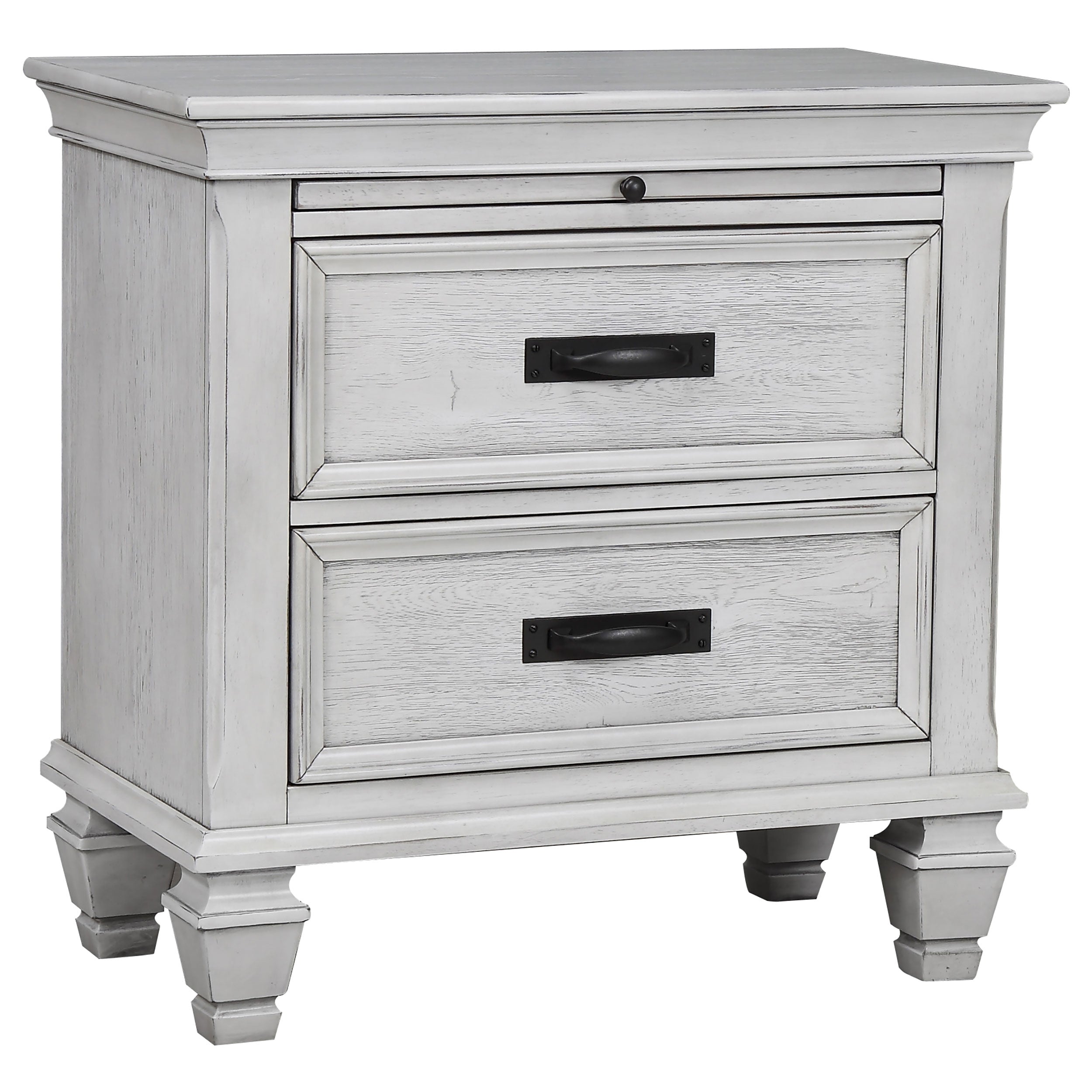 Franco   Bedroom Set Distressed White