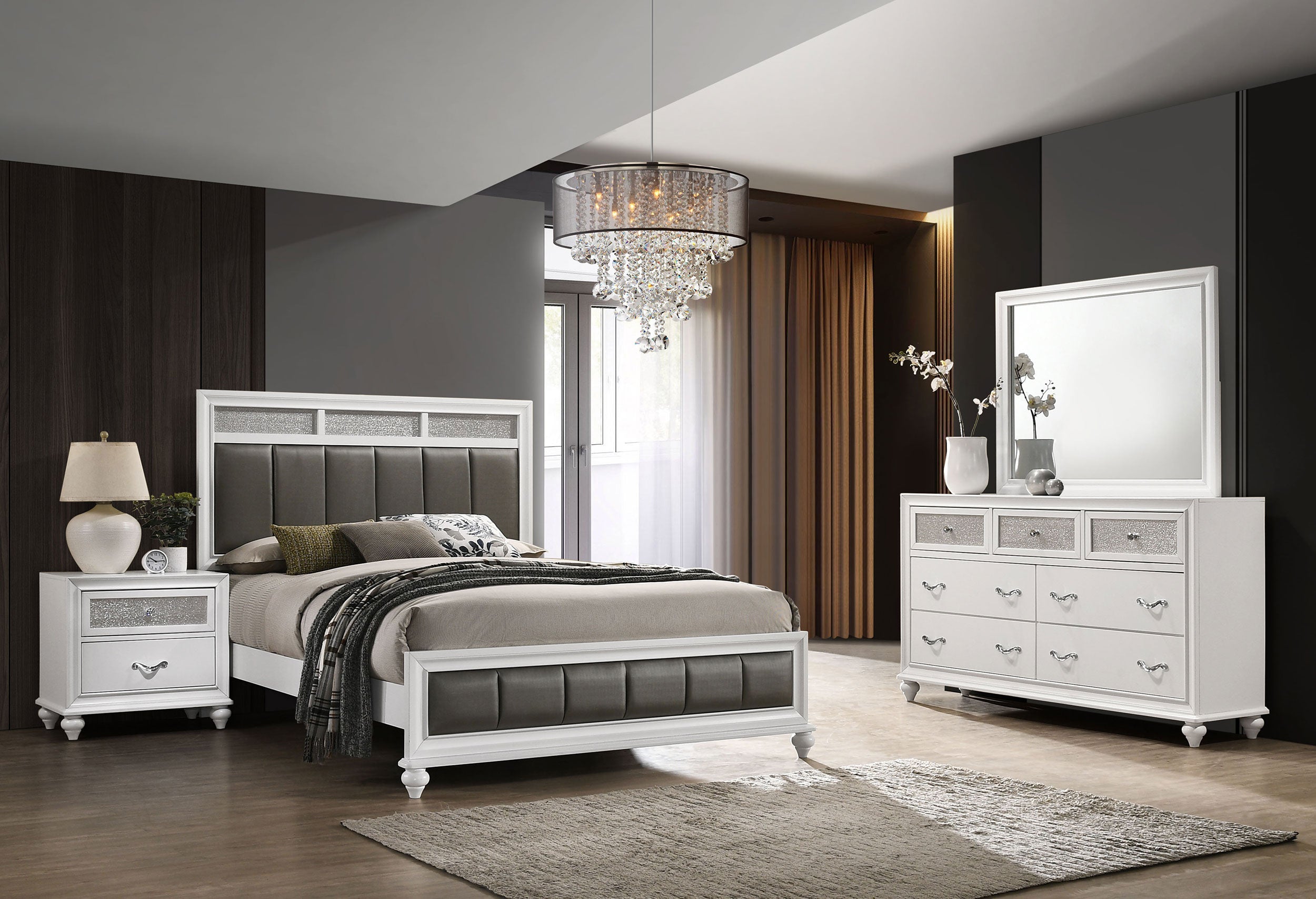 Barzini Bedroom Set Black