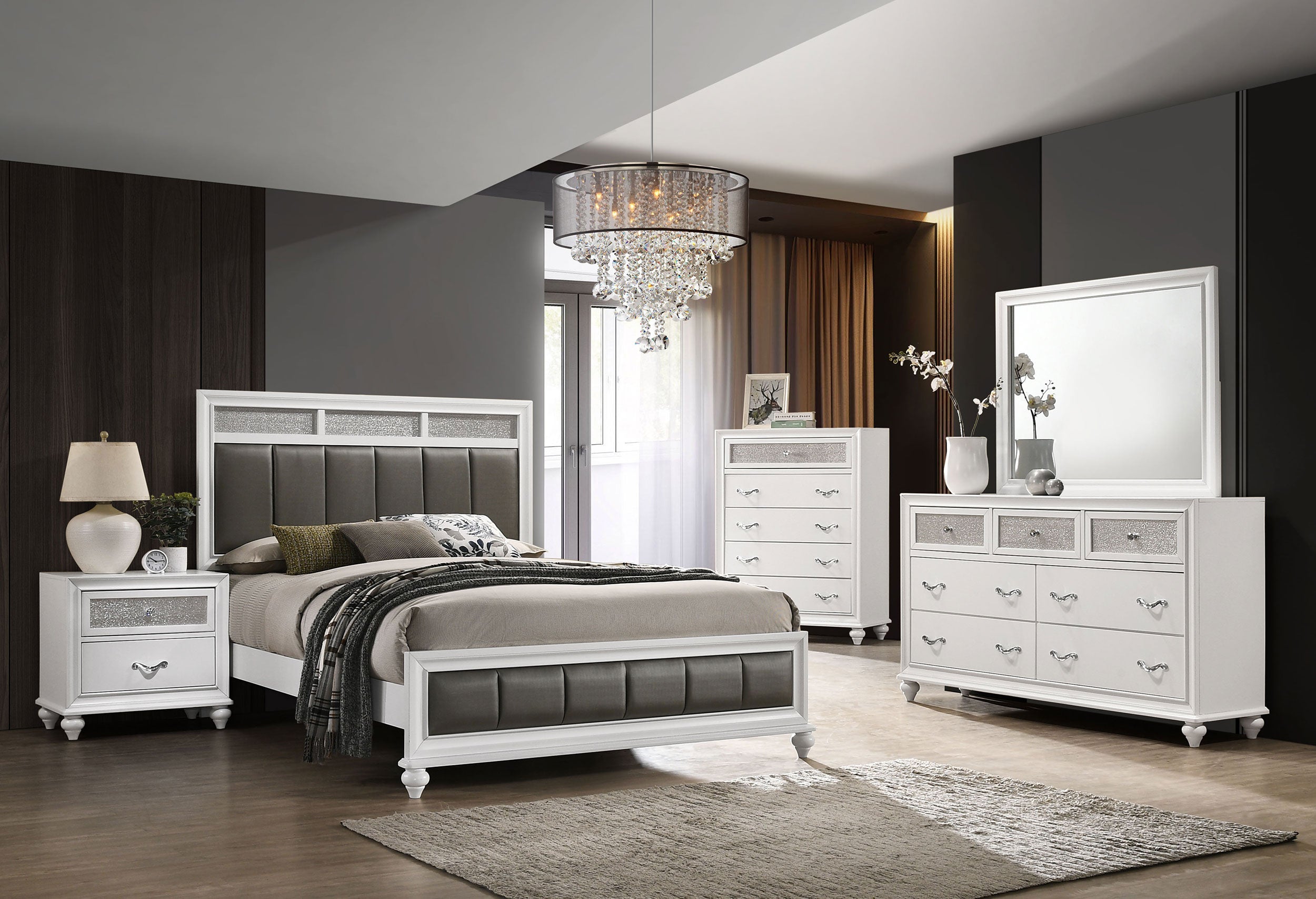 Barzini Bedroom Set Black