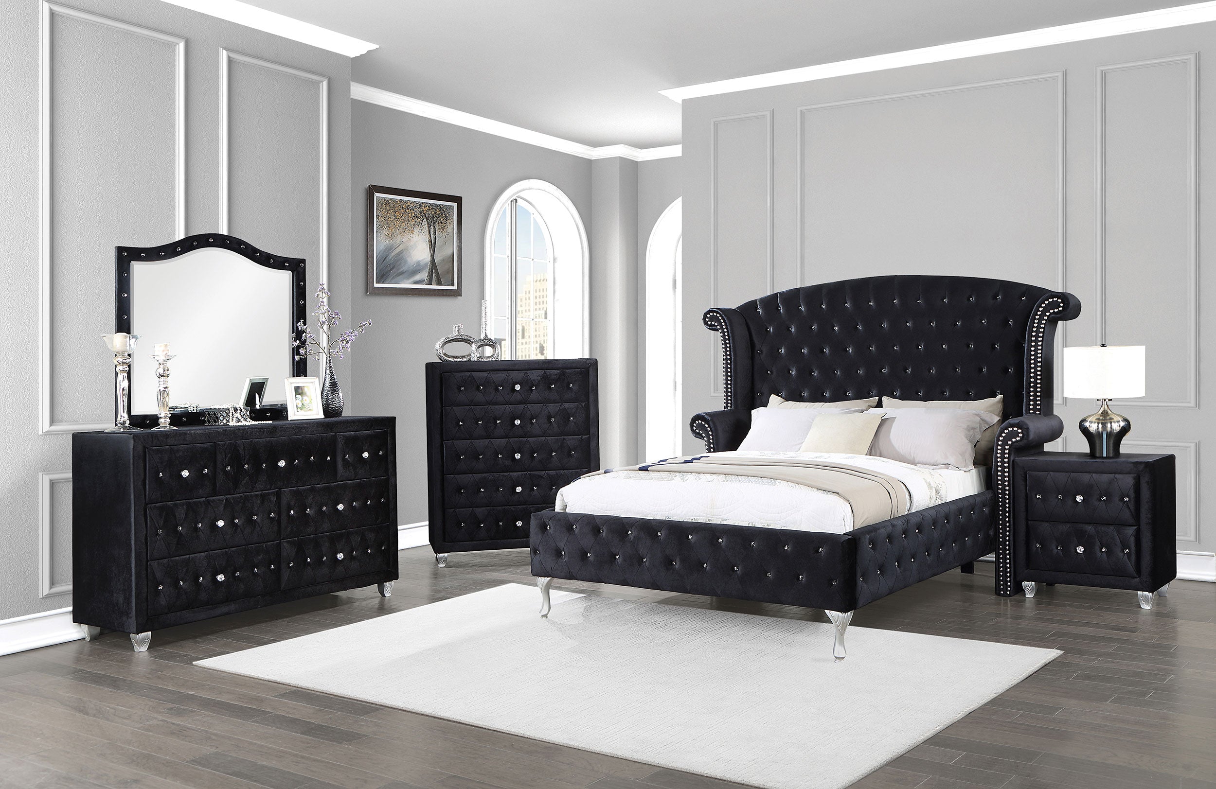 Deanna  Bedroom Set Black