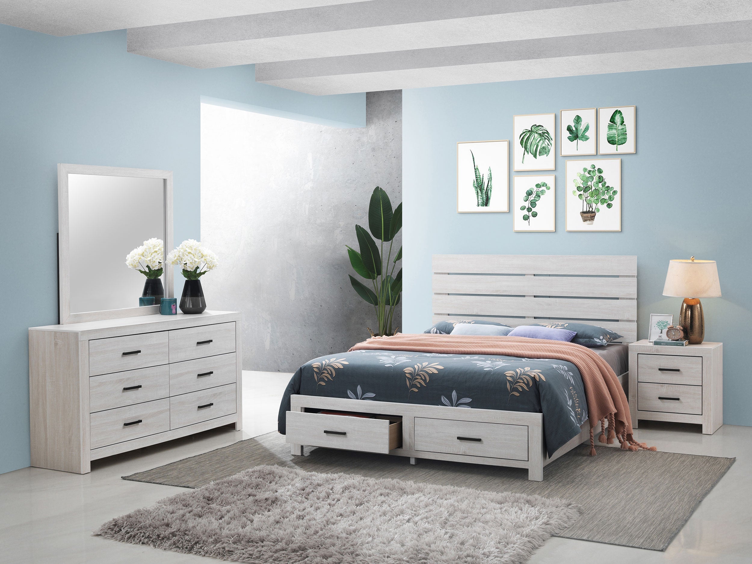 Brantford   Bedroom Set Barrel Oak