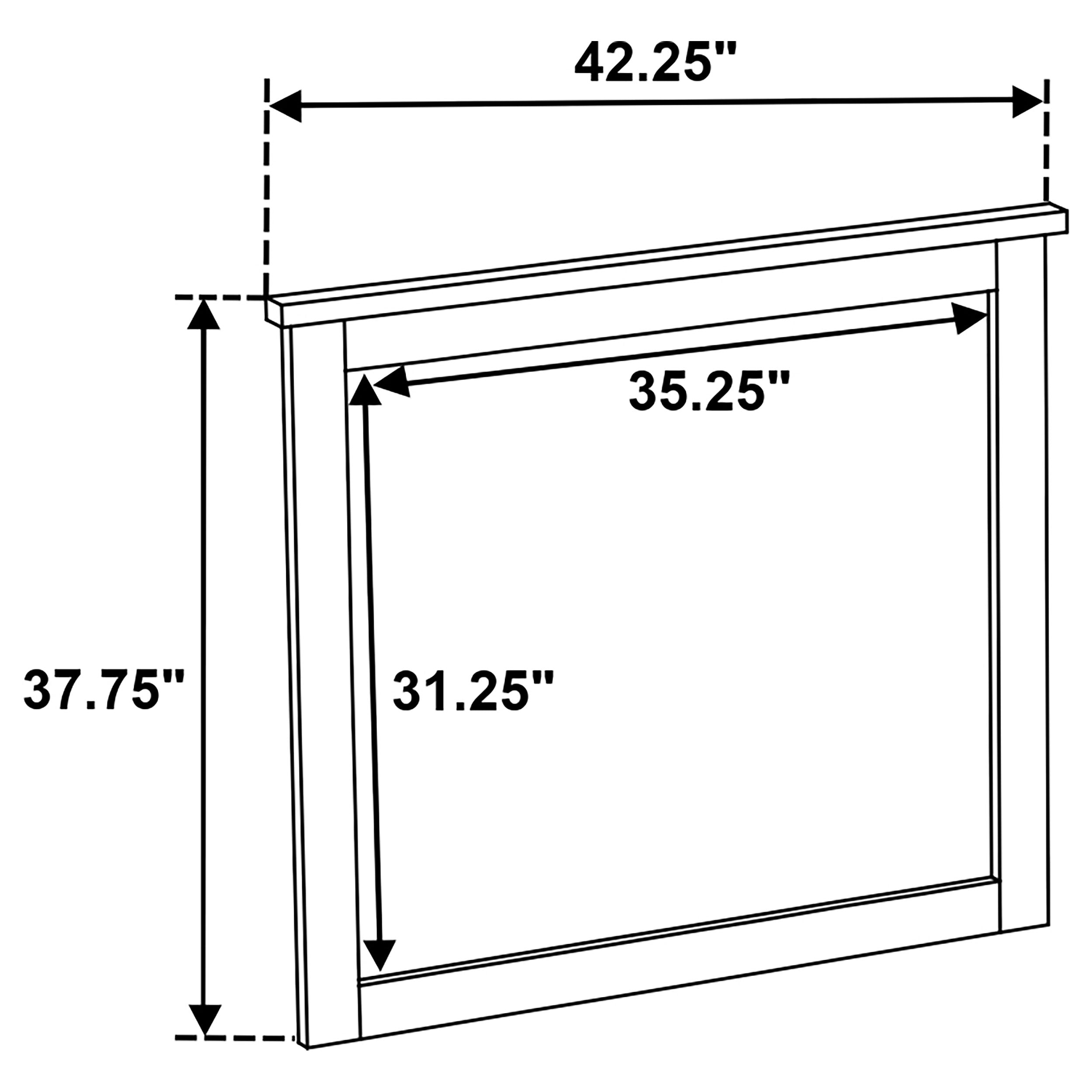 Hazlewood Dresser Mirror Vineyard Oak
