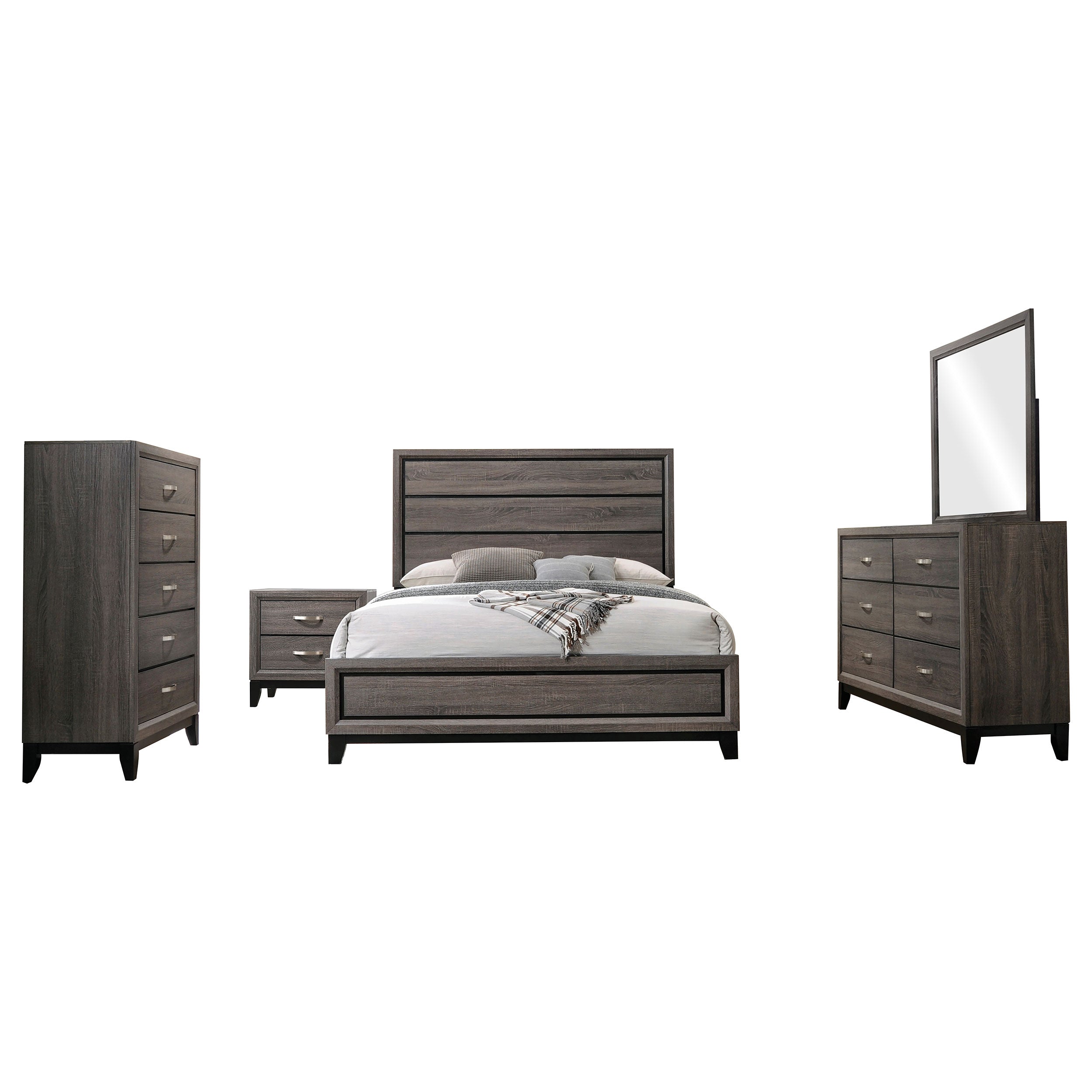 Watson Bedroom Set Grey Oak