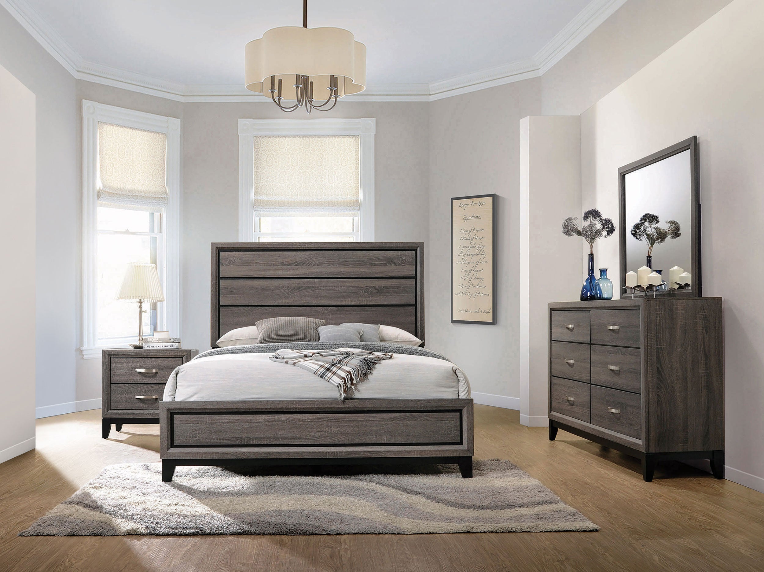 Watson Bedroom Set Grey Oak