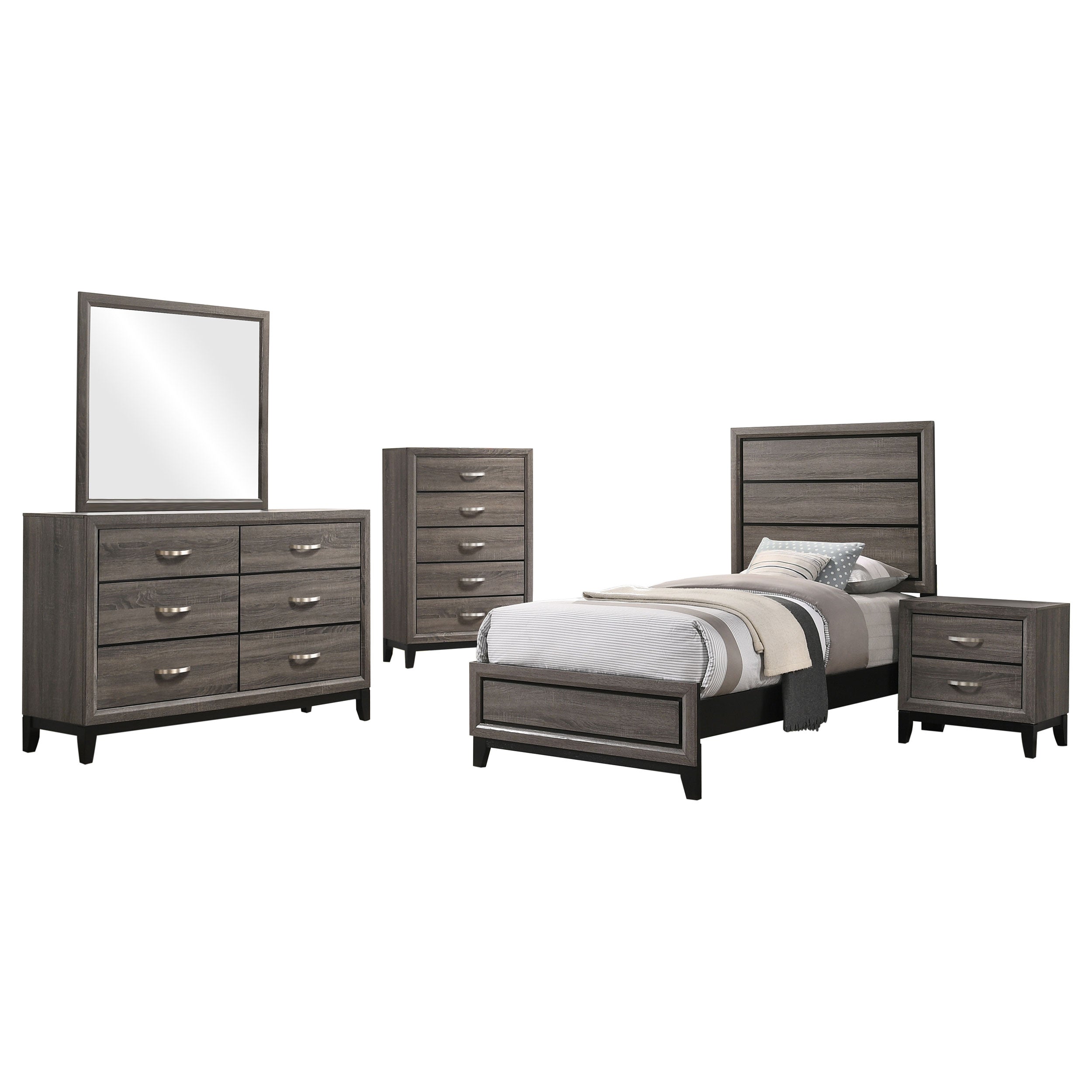 Watson Bedroom Set Grey Oak
