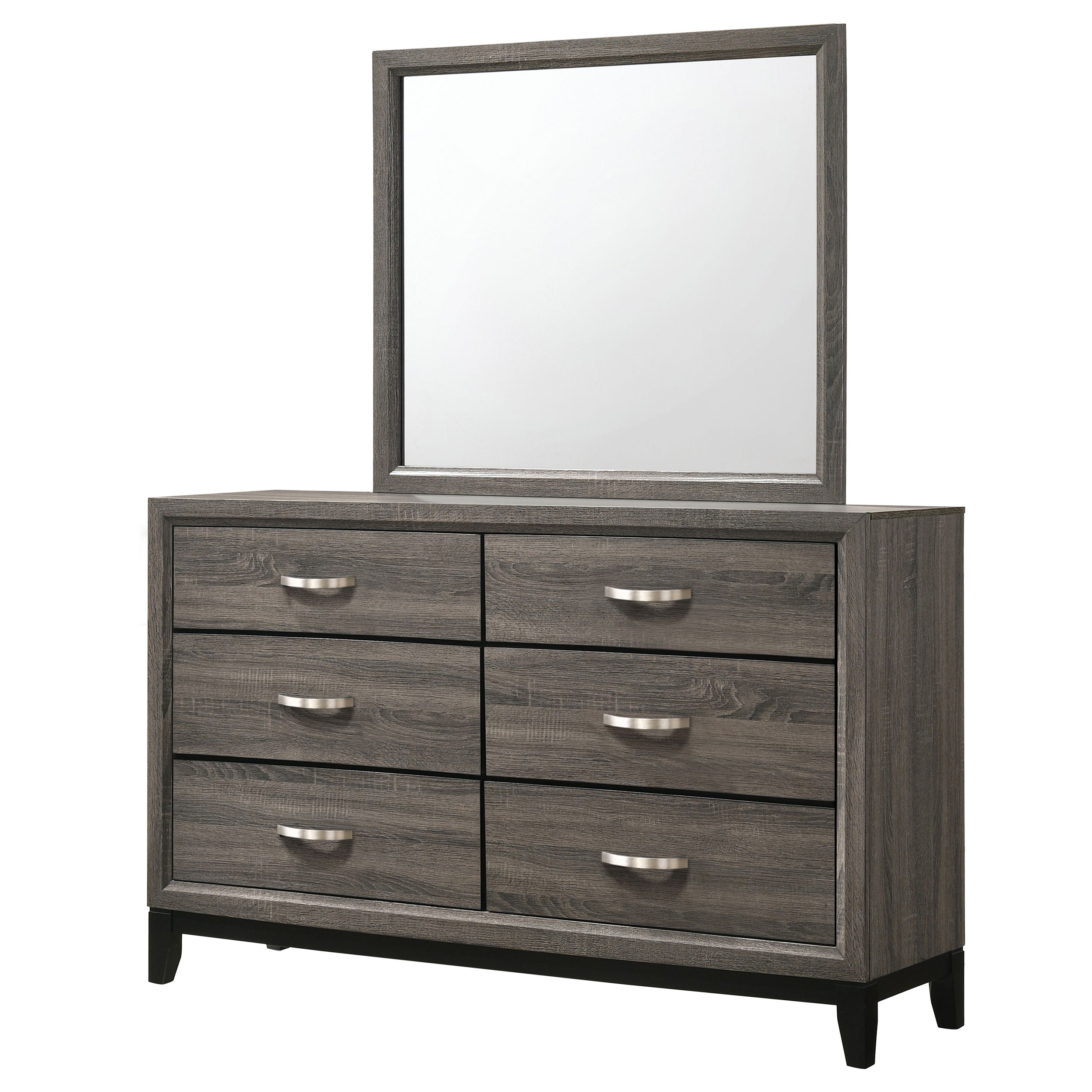 Watson 6-drawer Dresser Grey Oak