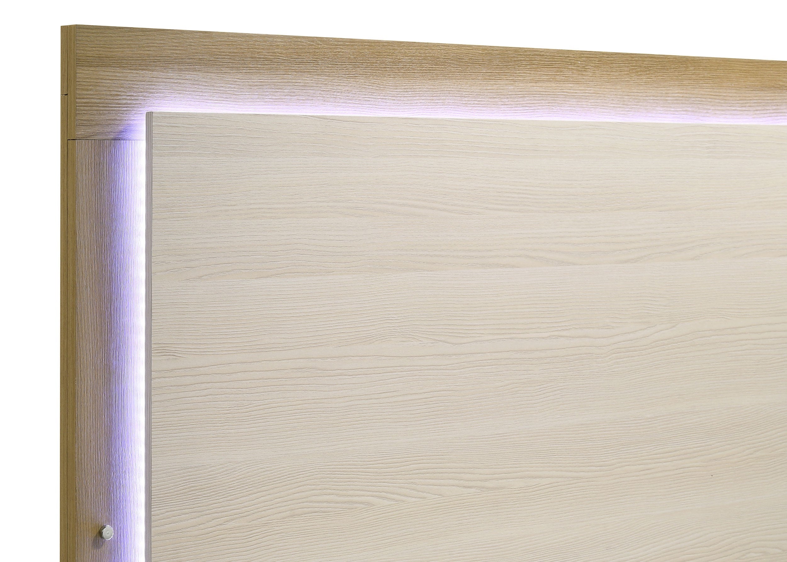 Hyland  Panel Bed LED Headboard Natural