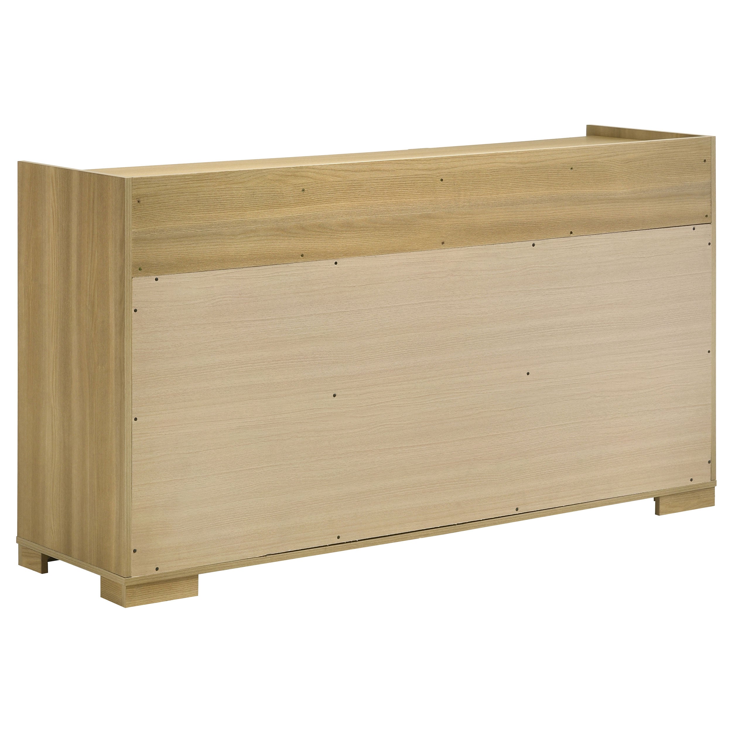 Hyland 6-drawer Dresser with Mirror Natural