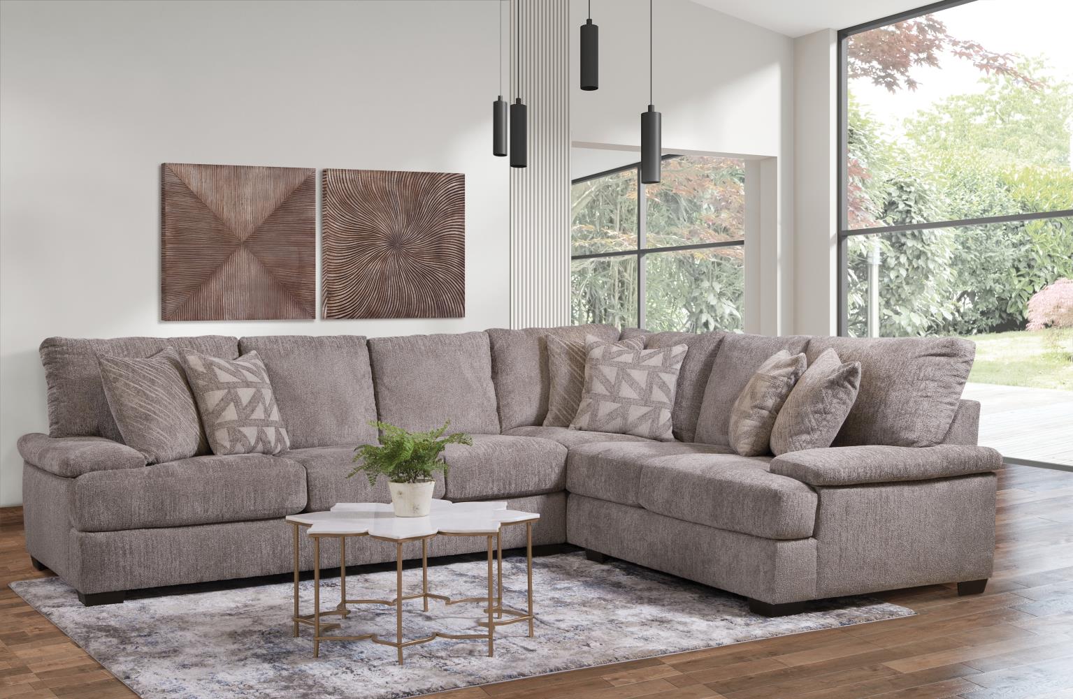 Vega Cement Sectional Sofa
