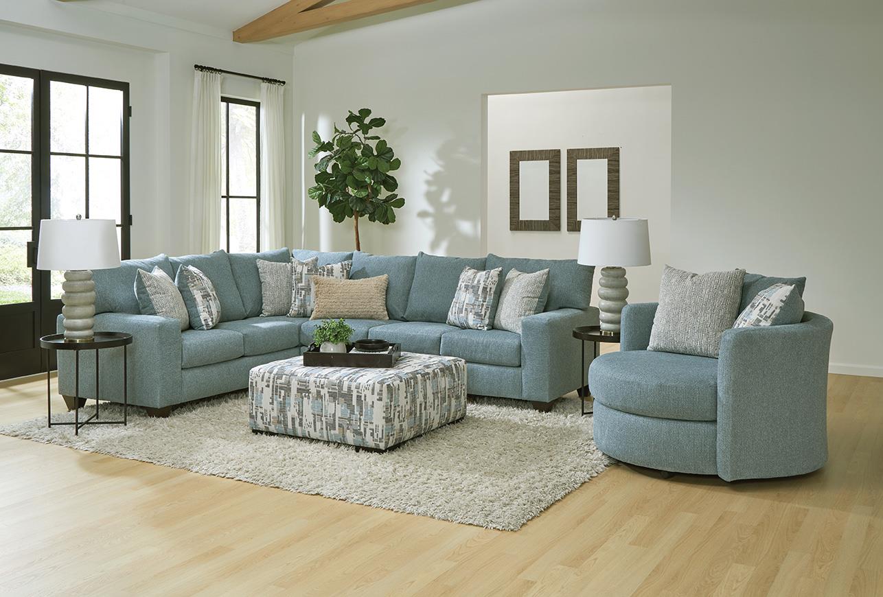 Cake Pop Chambray Sectional Sofa