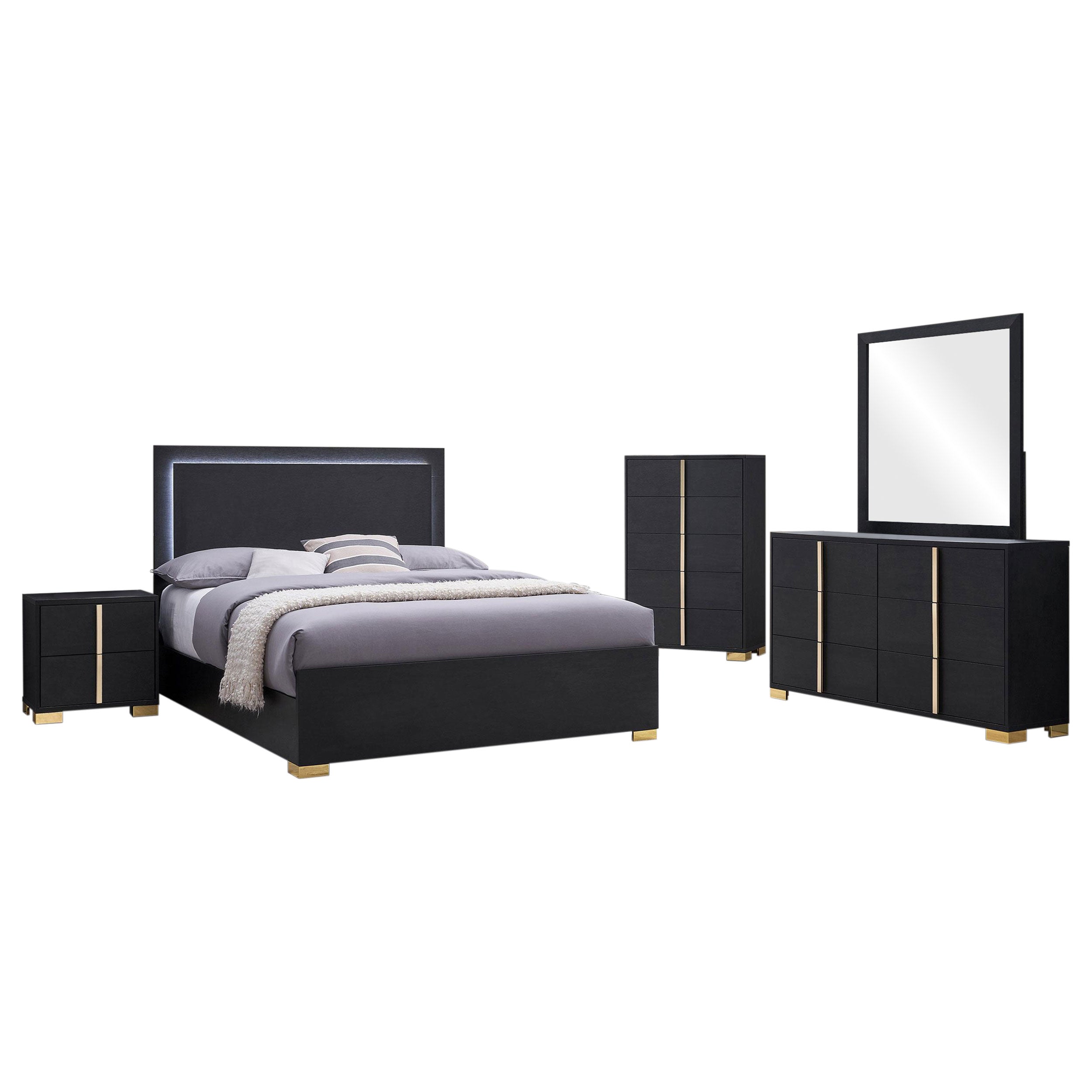 Marceline   Bedroom Set Black