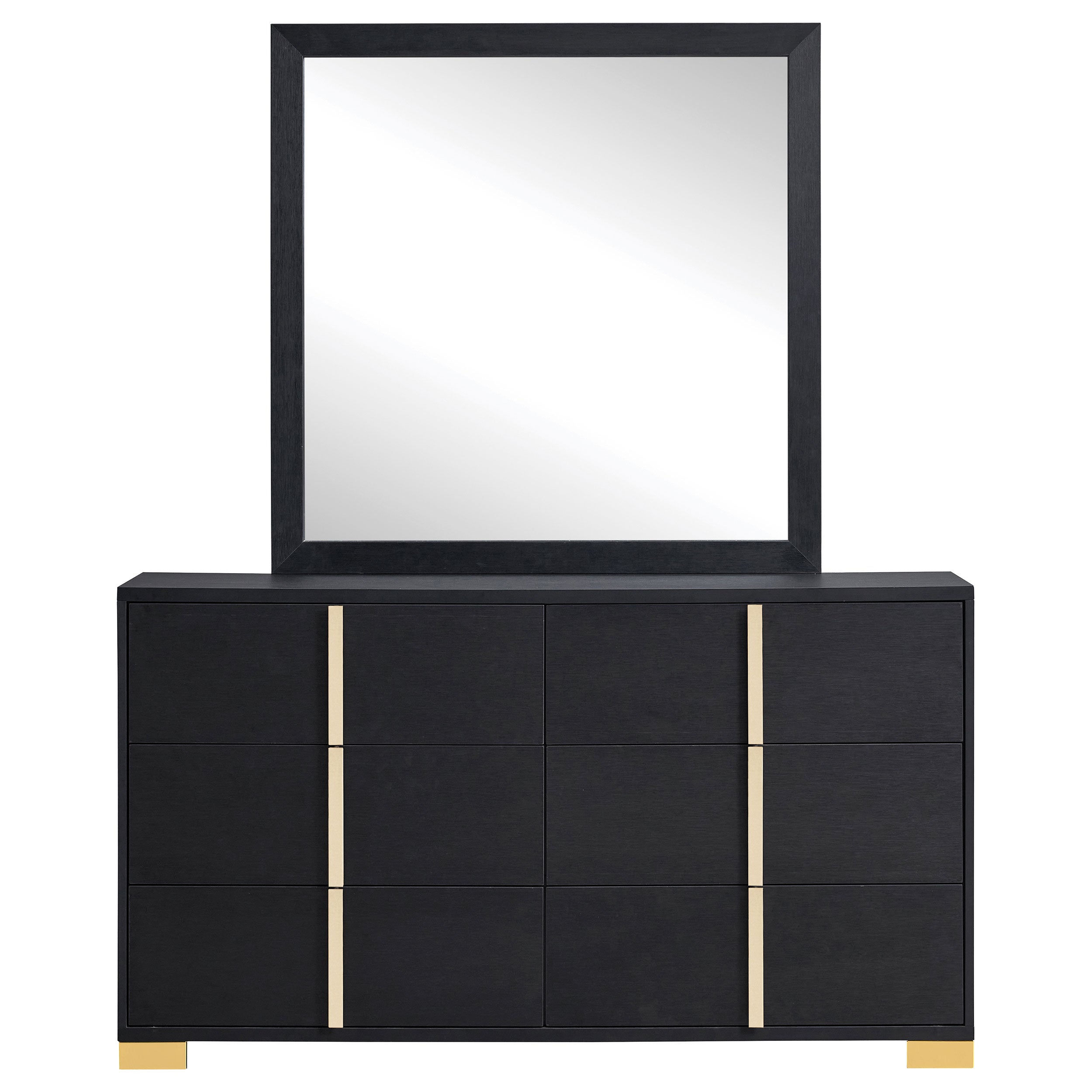 Marceline 6-drawer Dresser Black