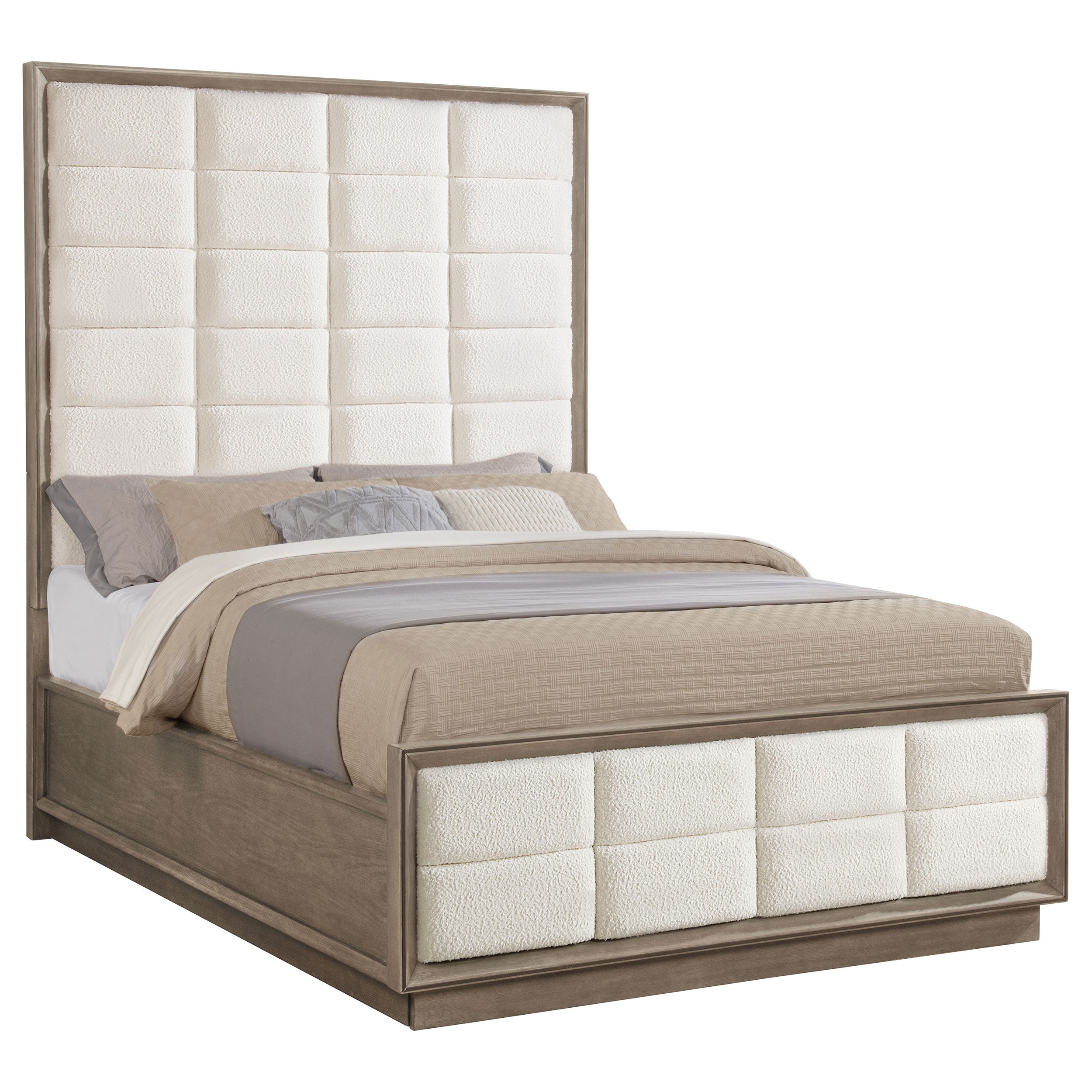 Durango 77-inch California King Panel Bed Smoked Peppercorn