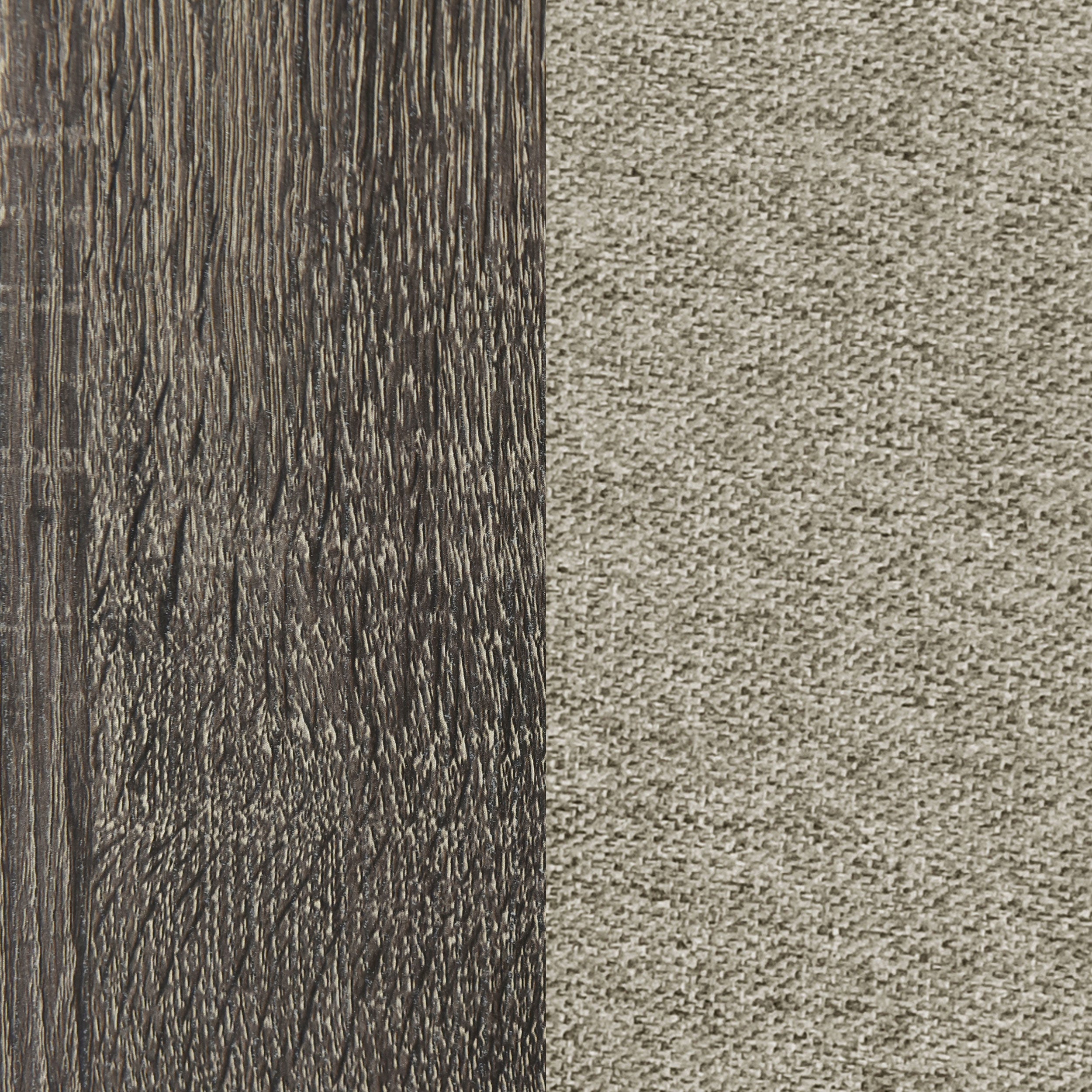 Wright 52-inch Upholstered Bed Brown Oak