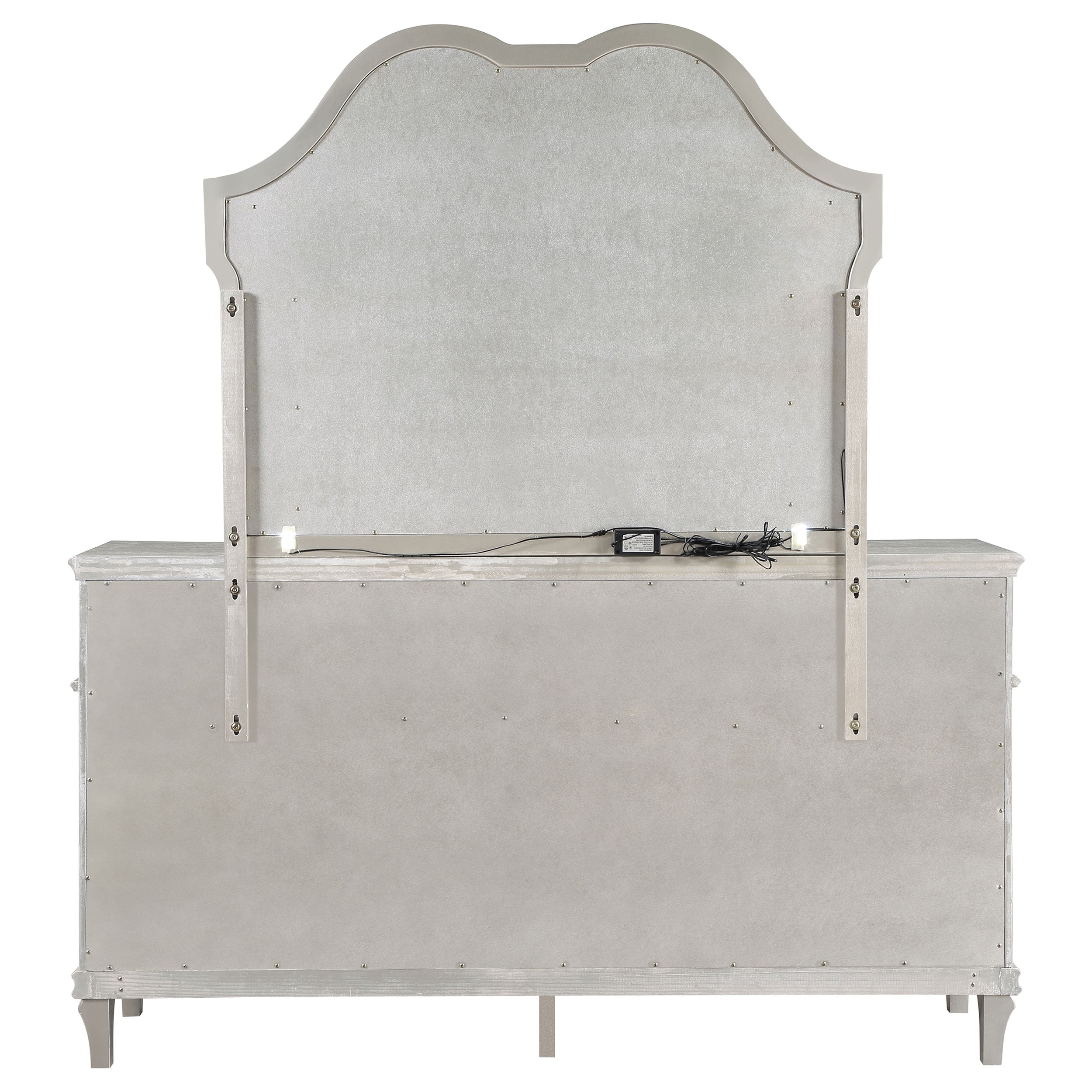 Evangeline 9-drawer Dresser Silver Oak