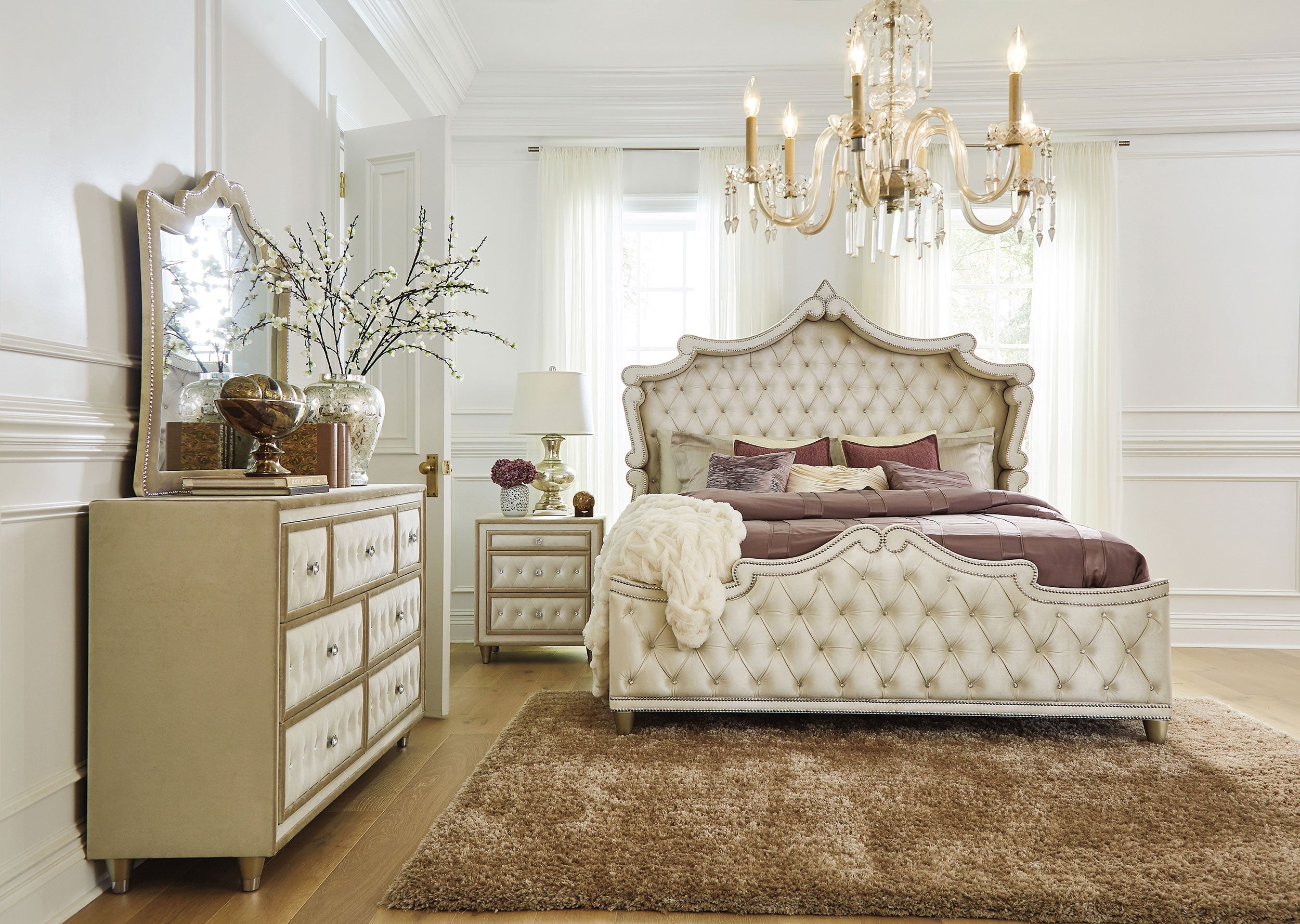 Antonella  Bedroom Set Ivory
