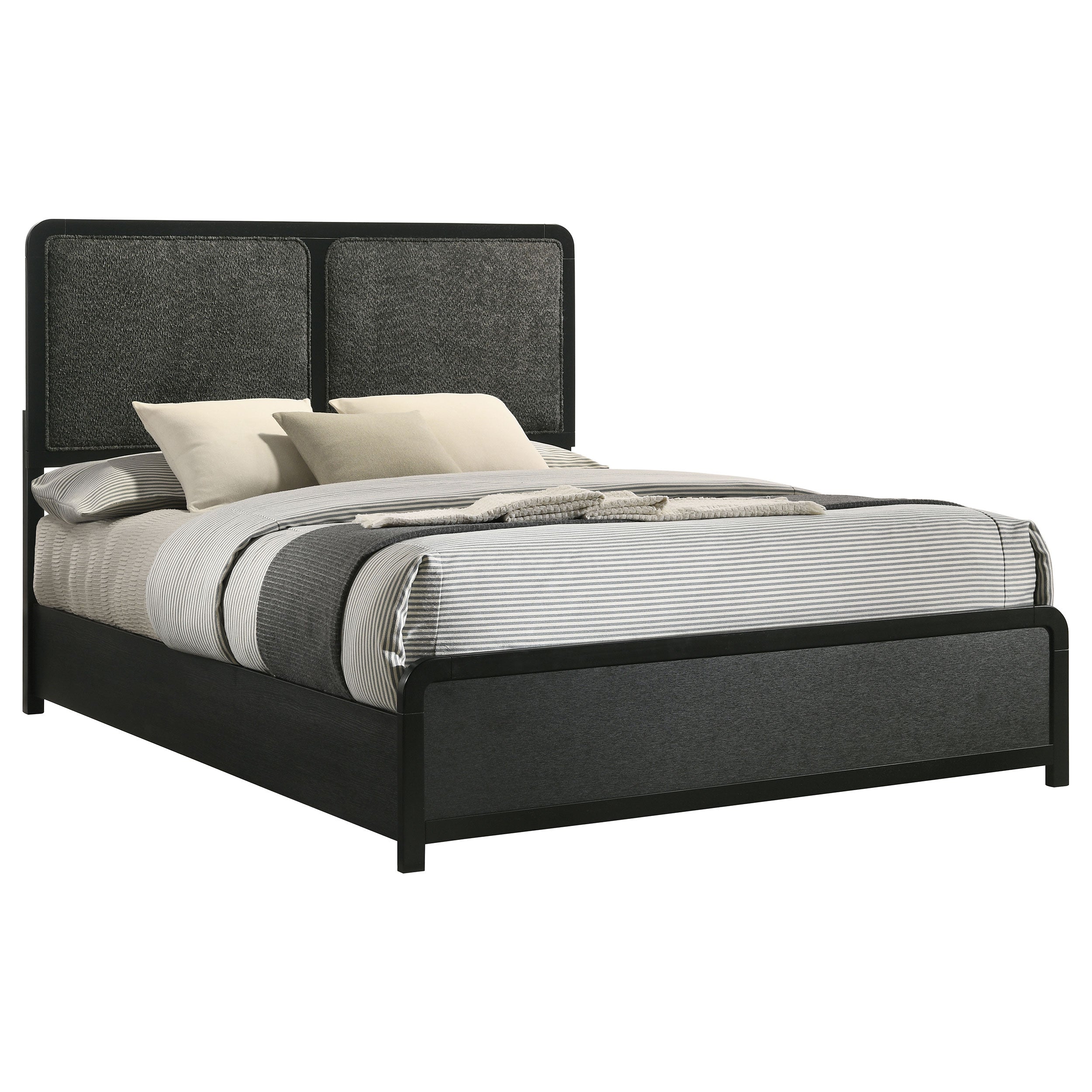 Cavelle 51-inch Upholstered  Bed Black