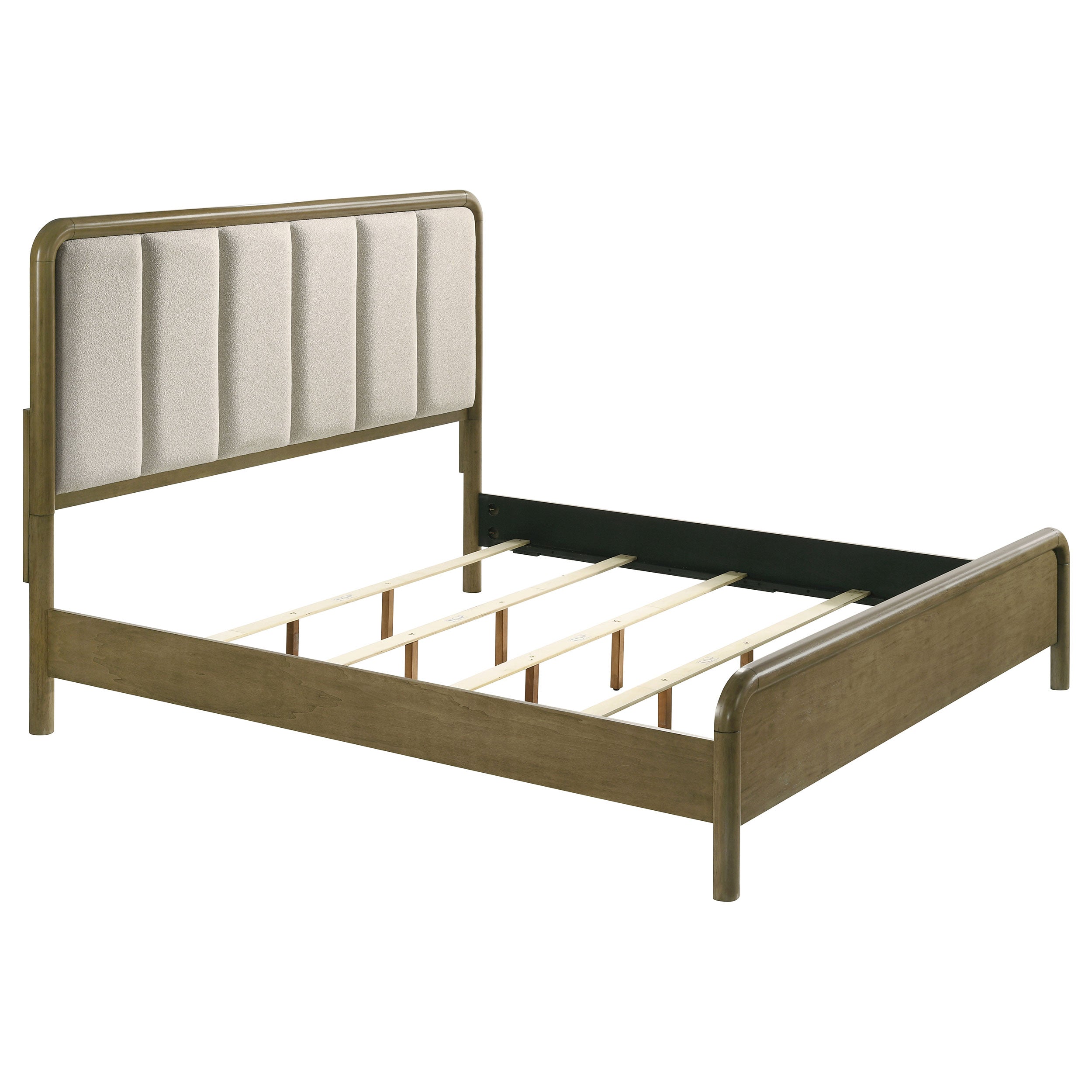 Amsbury 59-inch Upholstered  Bed Nutmeg