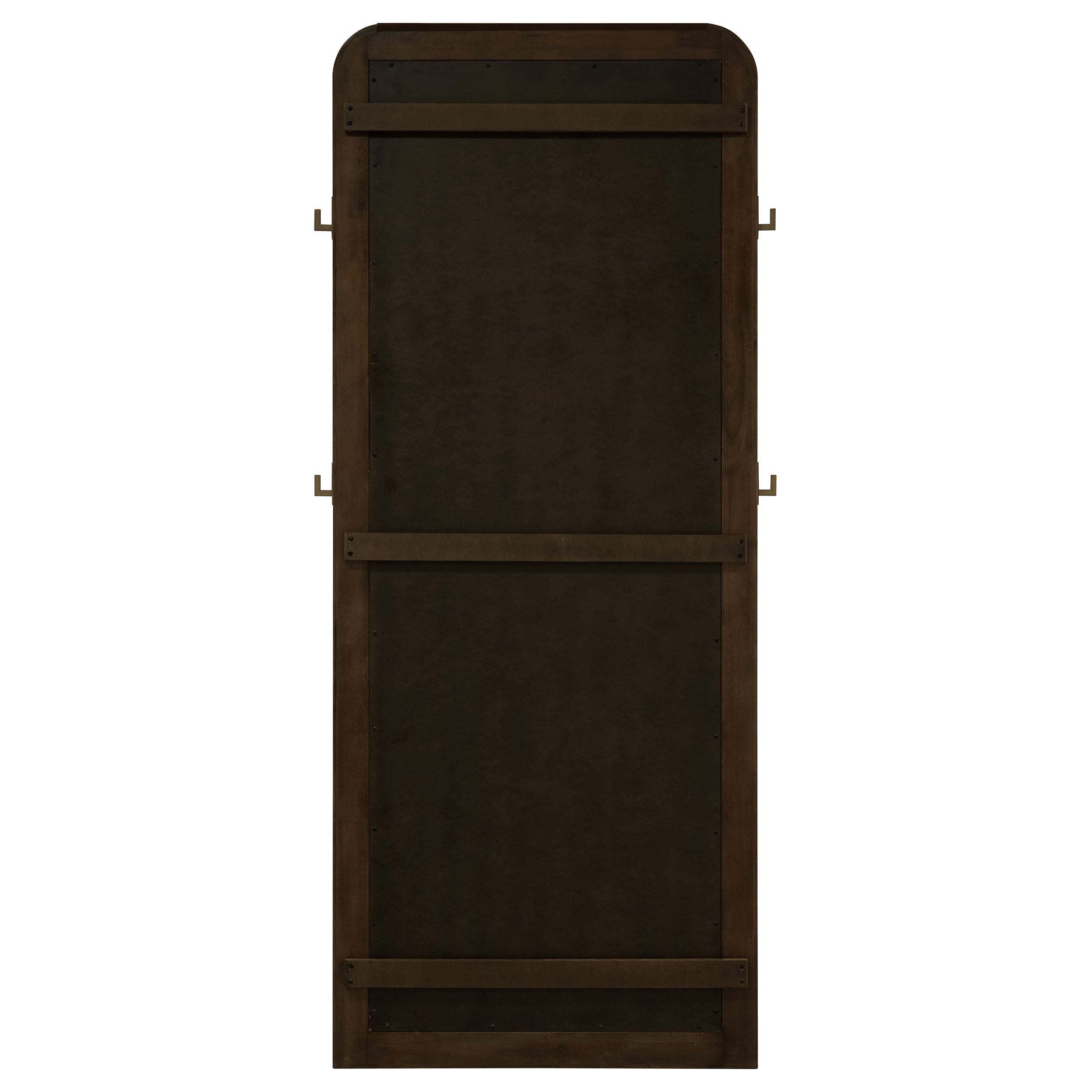 Arini Cane Weave  Length Standing Floor Mirror Black