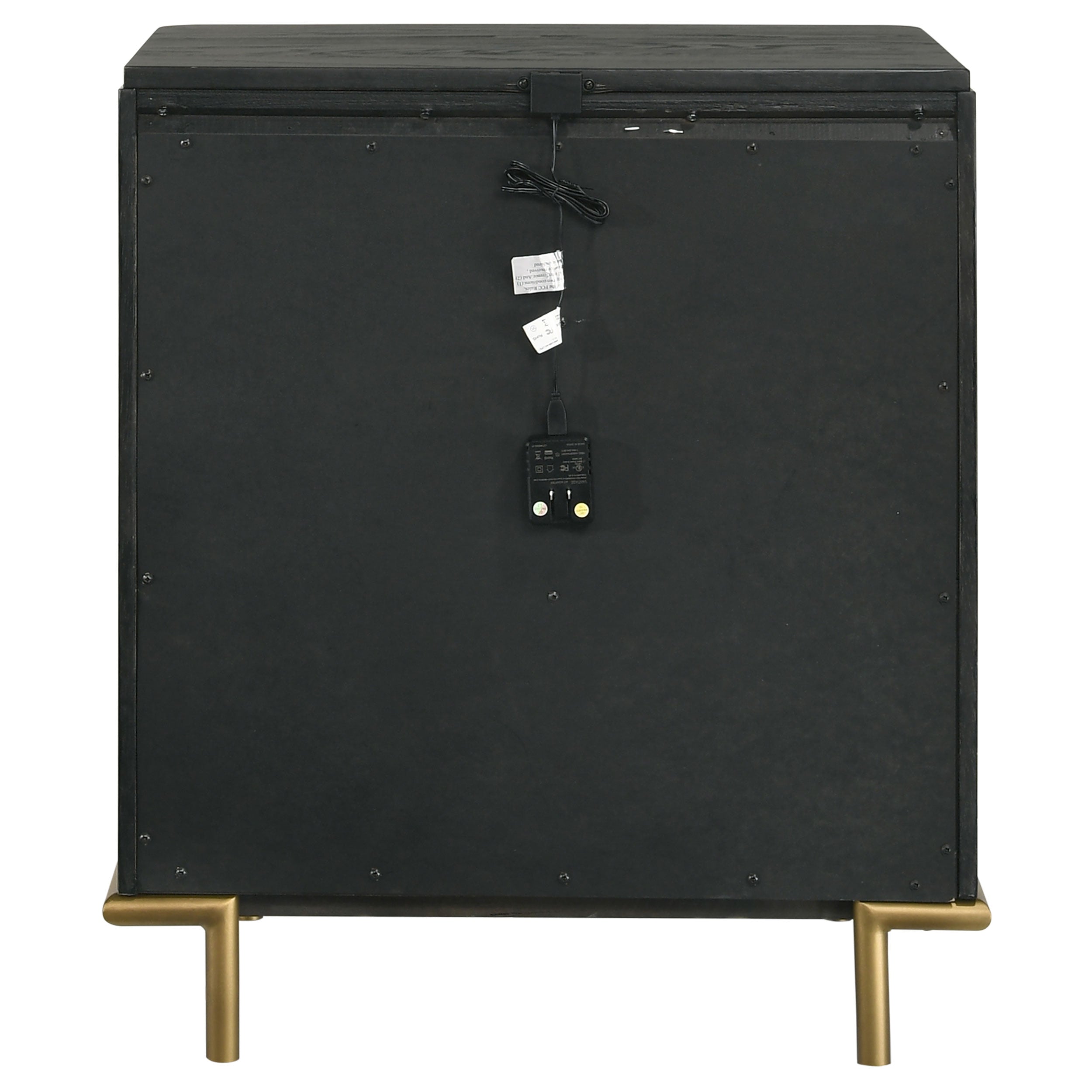Arini 3-drawer Nightstand Black