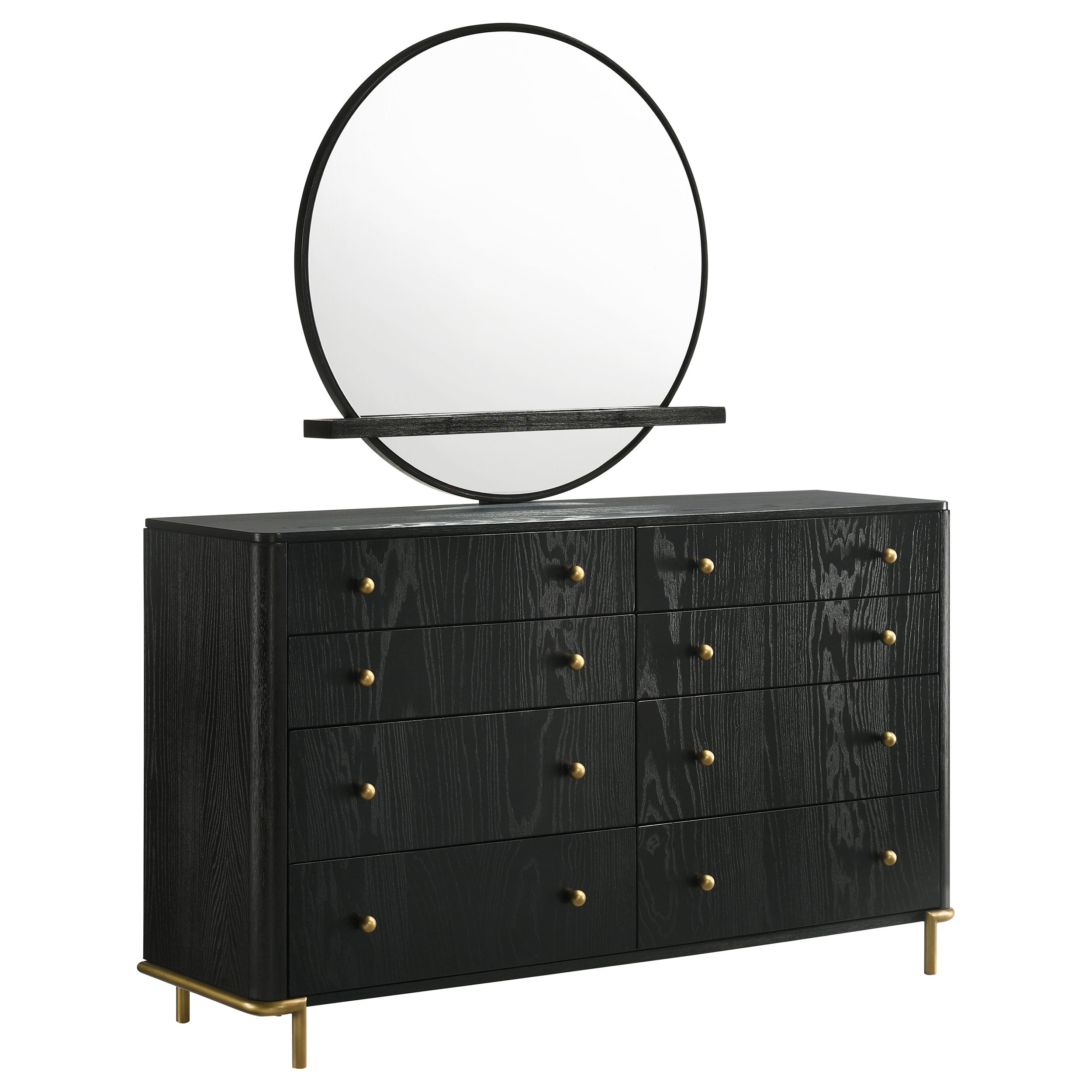 Arini 8-drawer Dresser Black