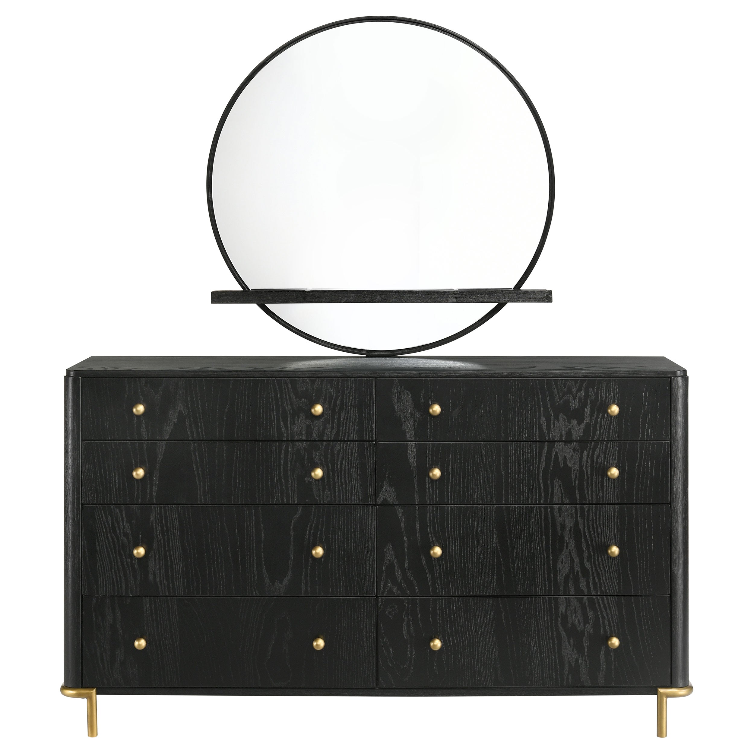Arini 8-drawer Dresser Black