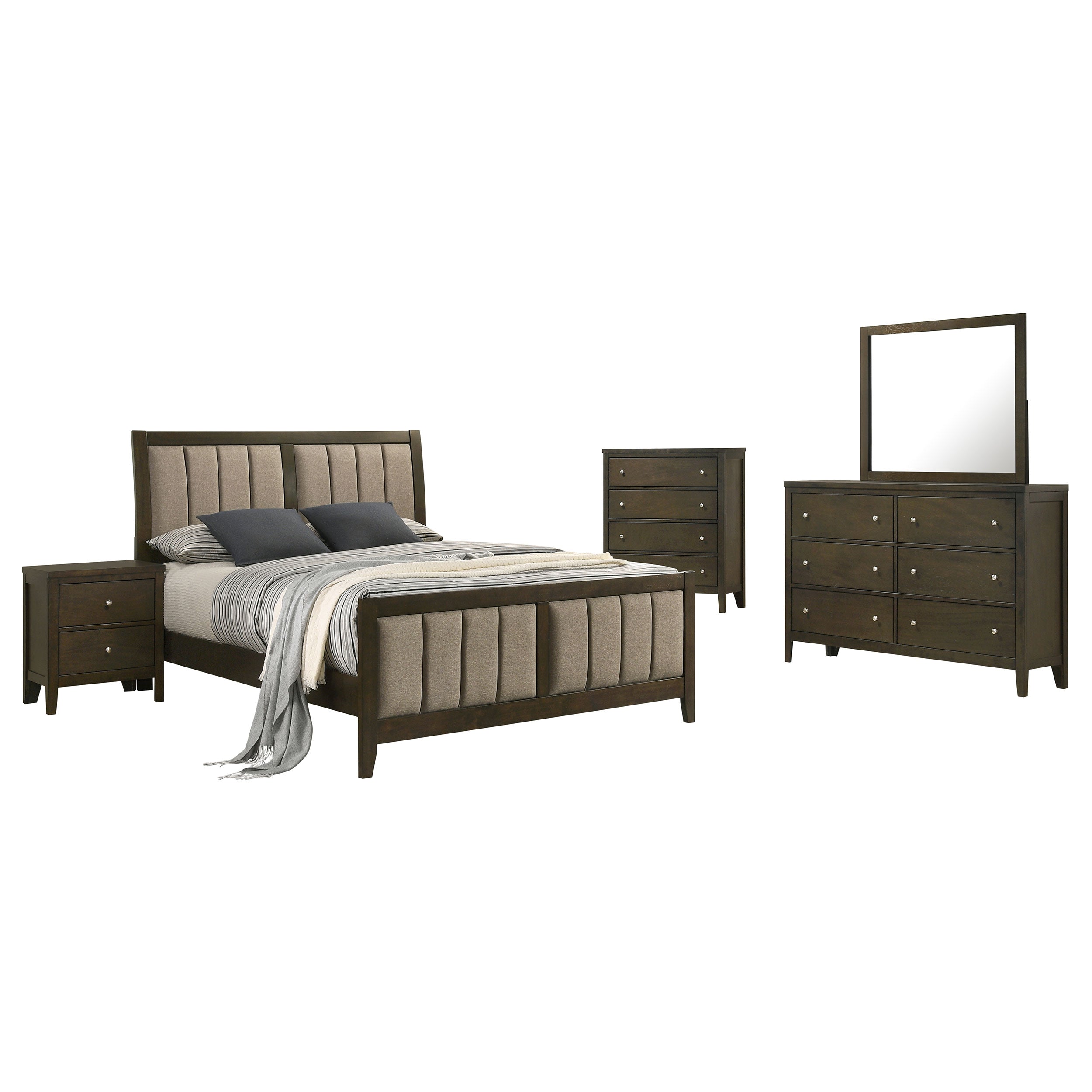 Wilkes Bedroom Set Dark Cocoa