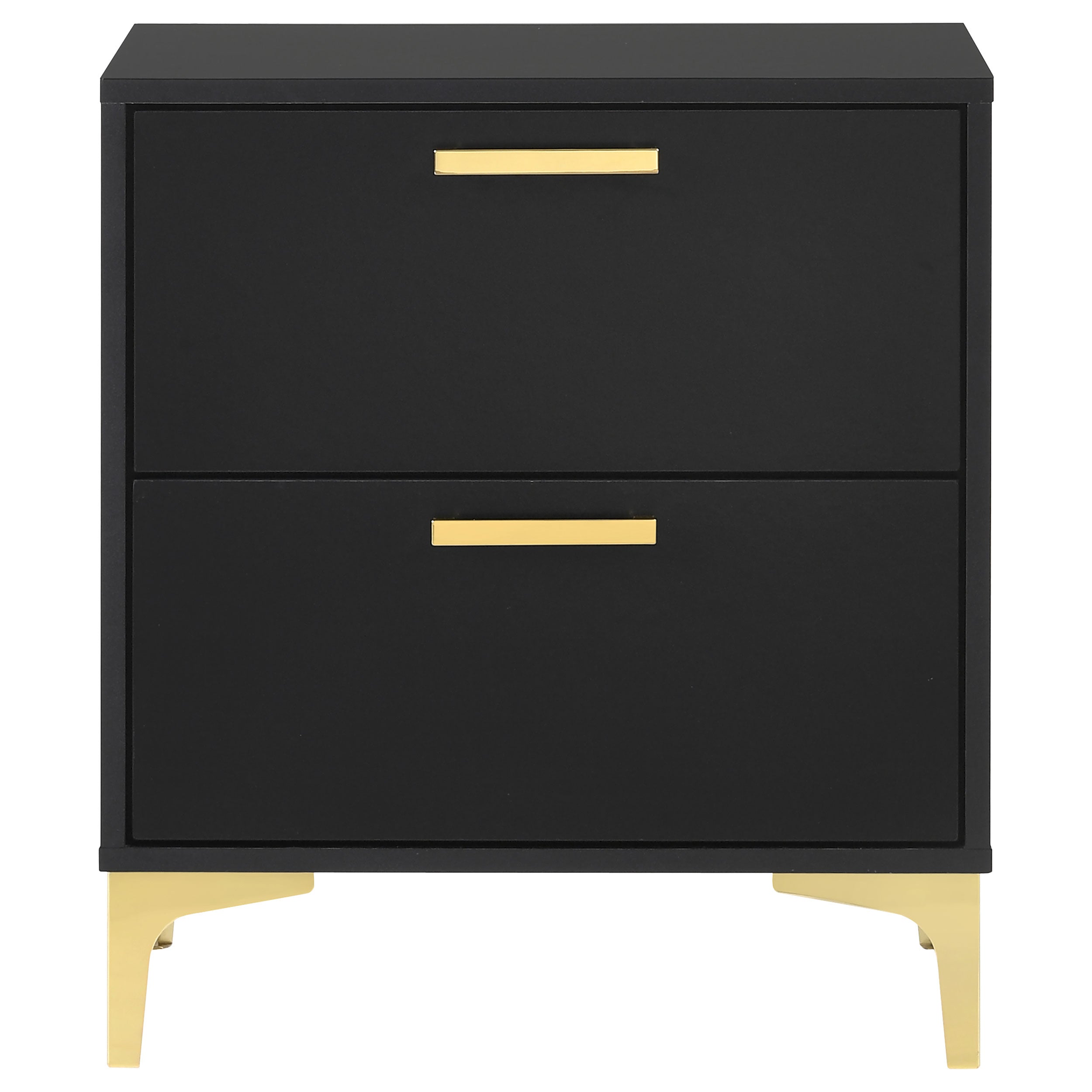 Kendall 2-drawer Nightstand Black