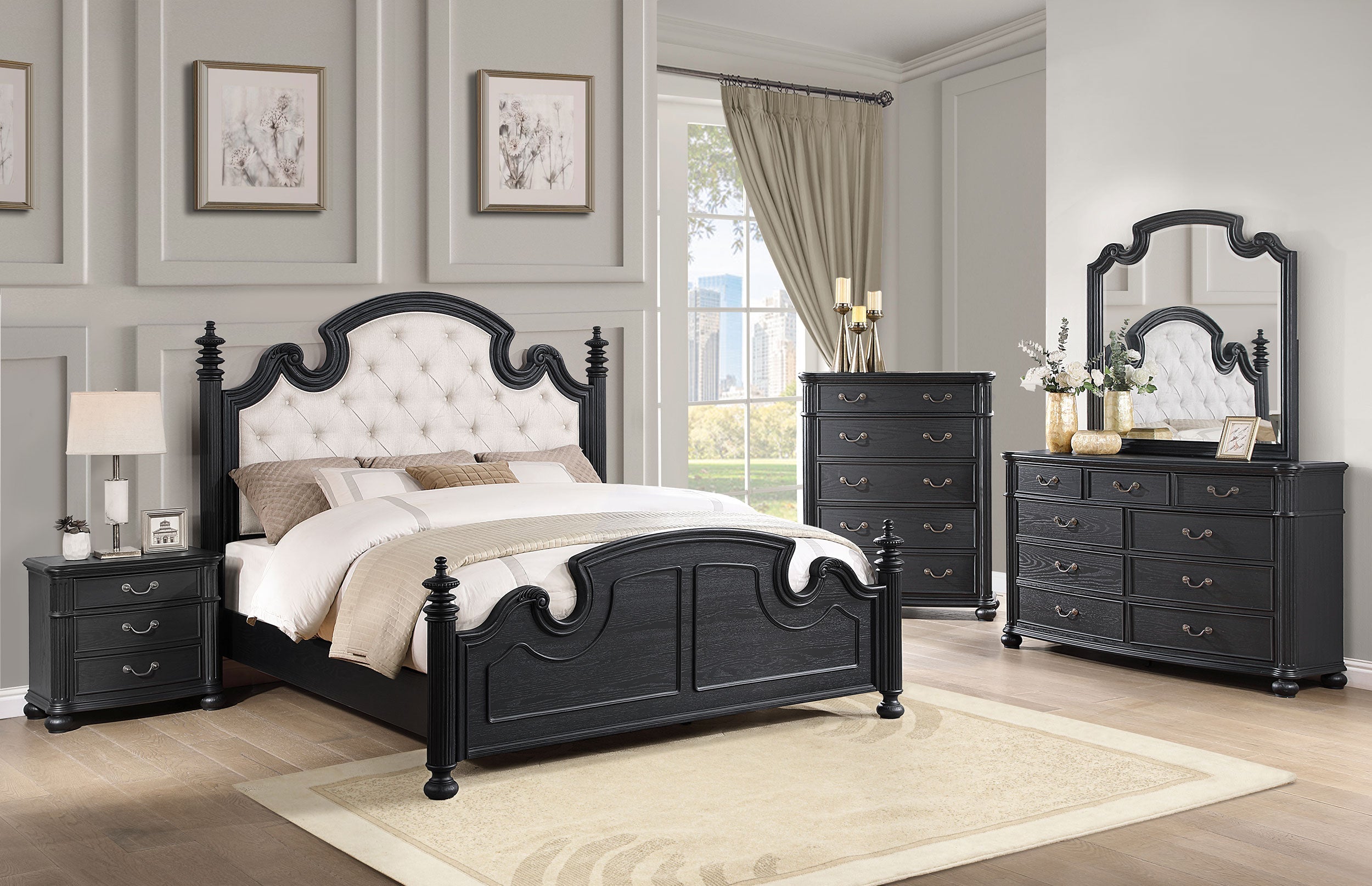 Celina   Bedroom Set Black