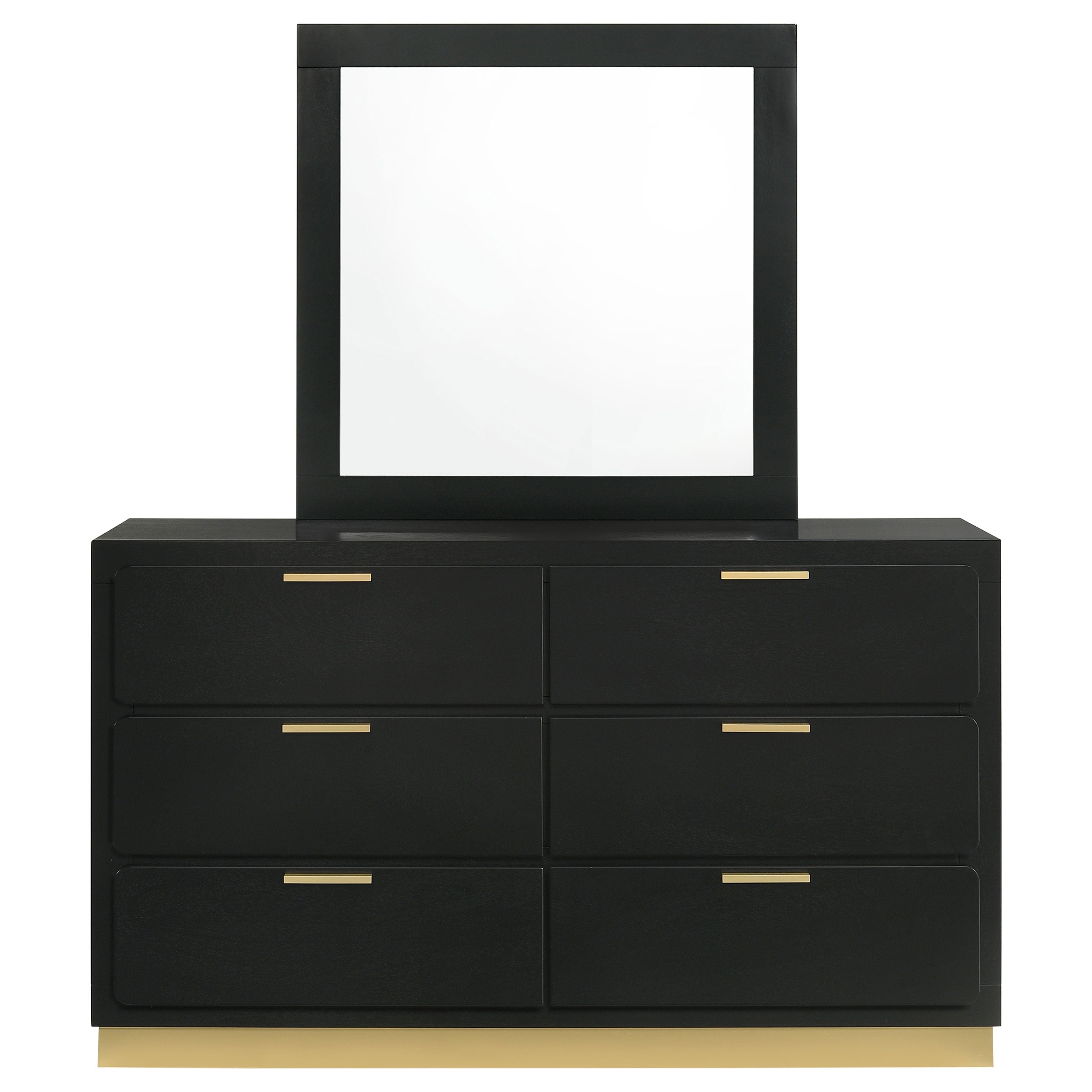 Caraway 6-drawer Dresser Black