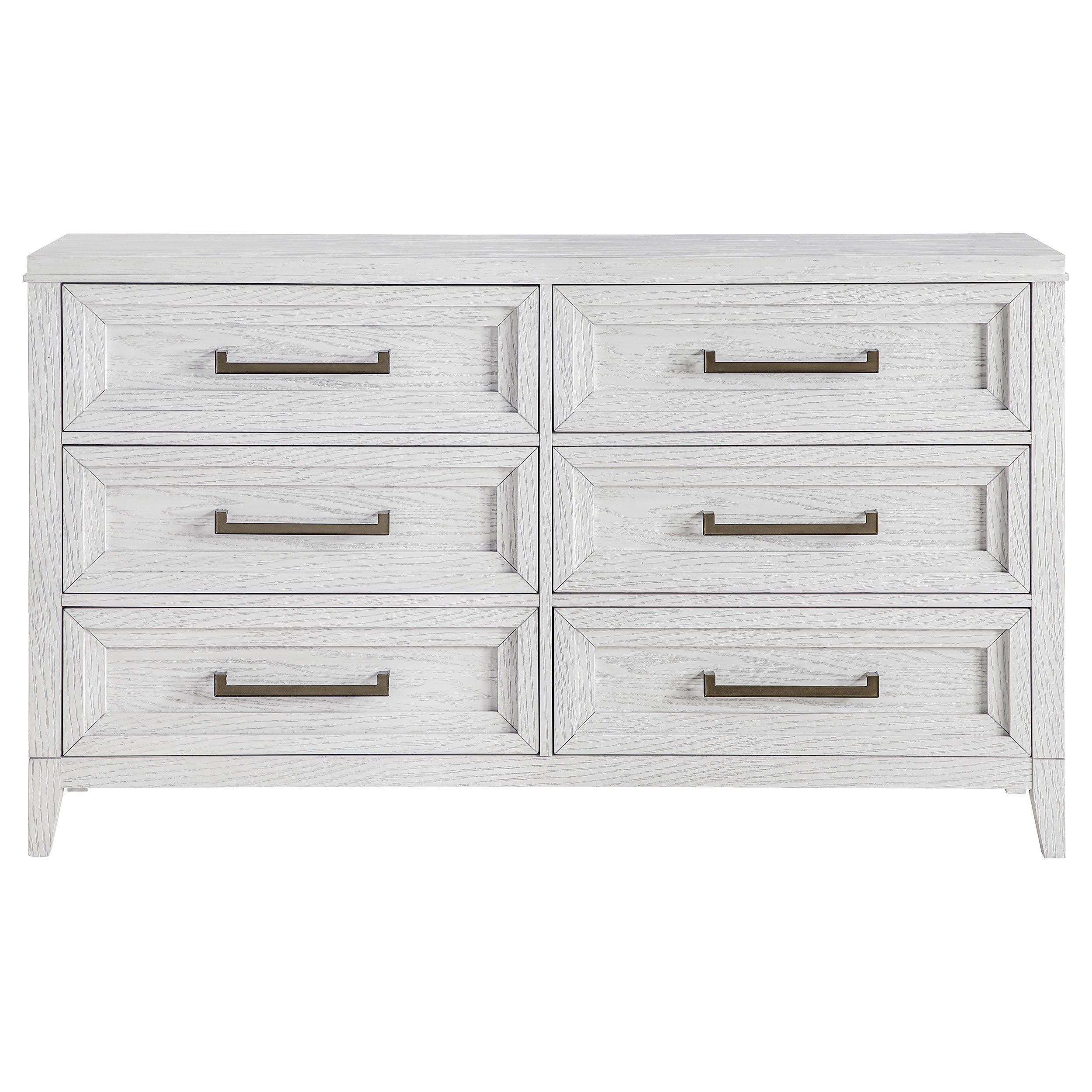 Marielle 6-drawer Bedroom Dresser Distressed White