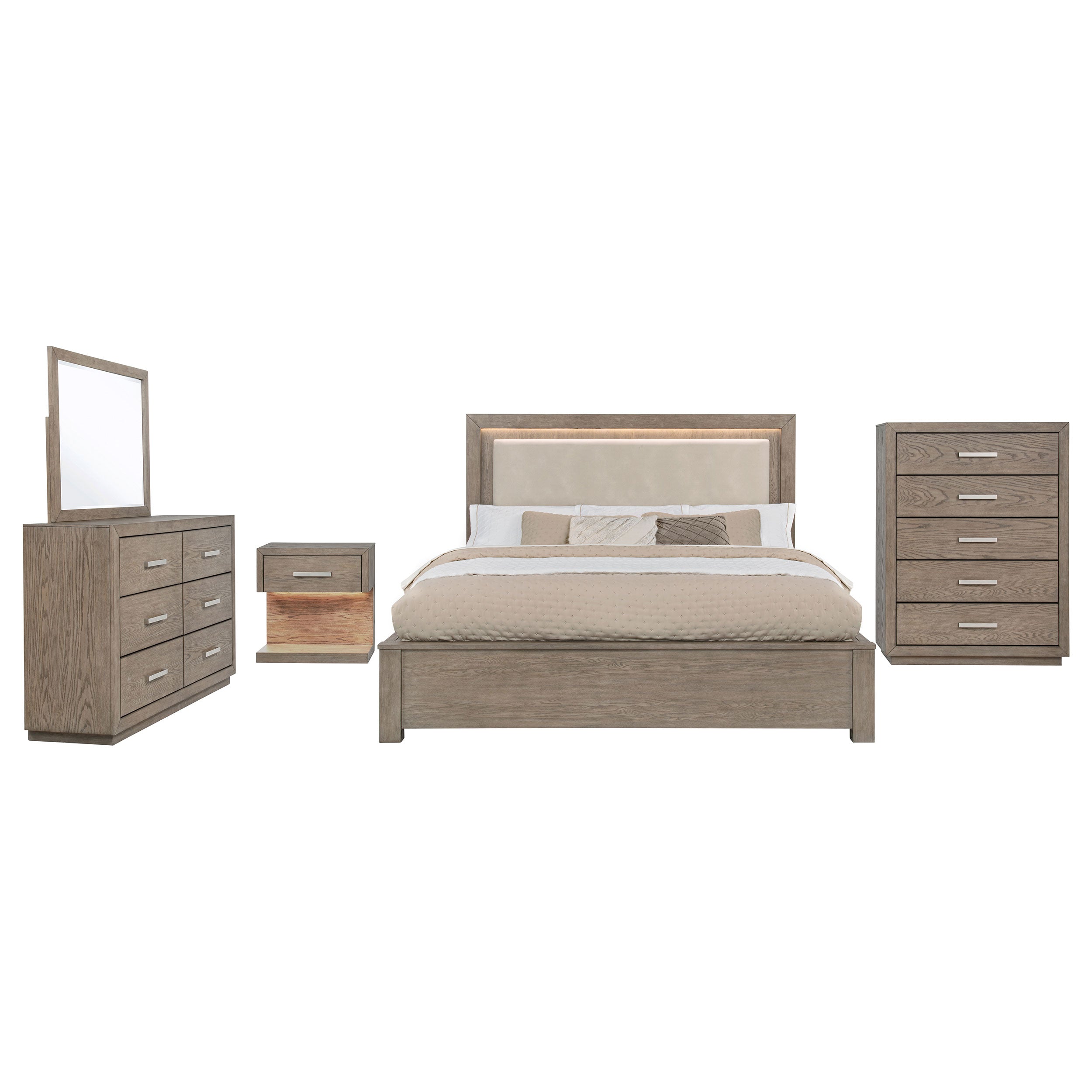 Kenora Bedroom Set Barley Brown