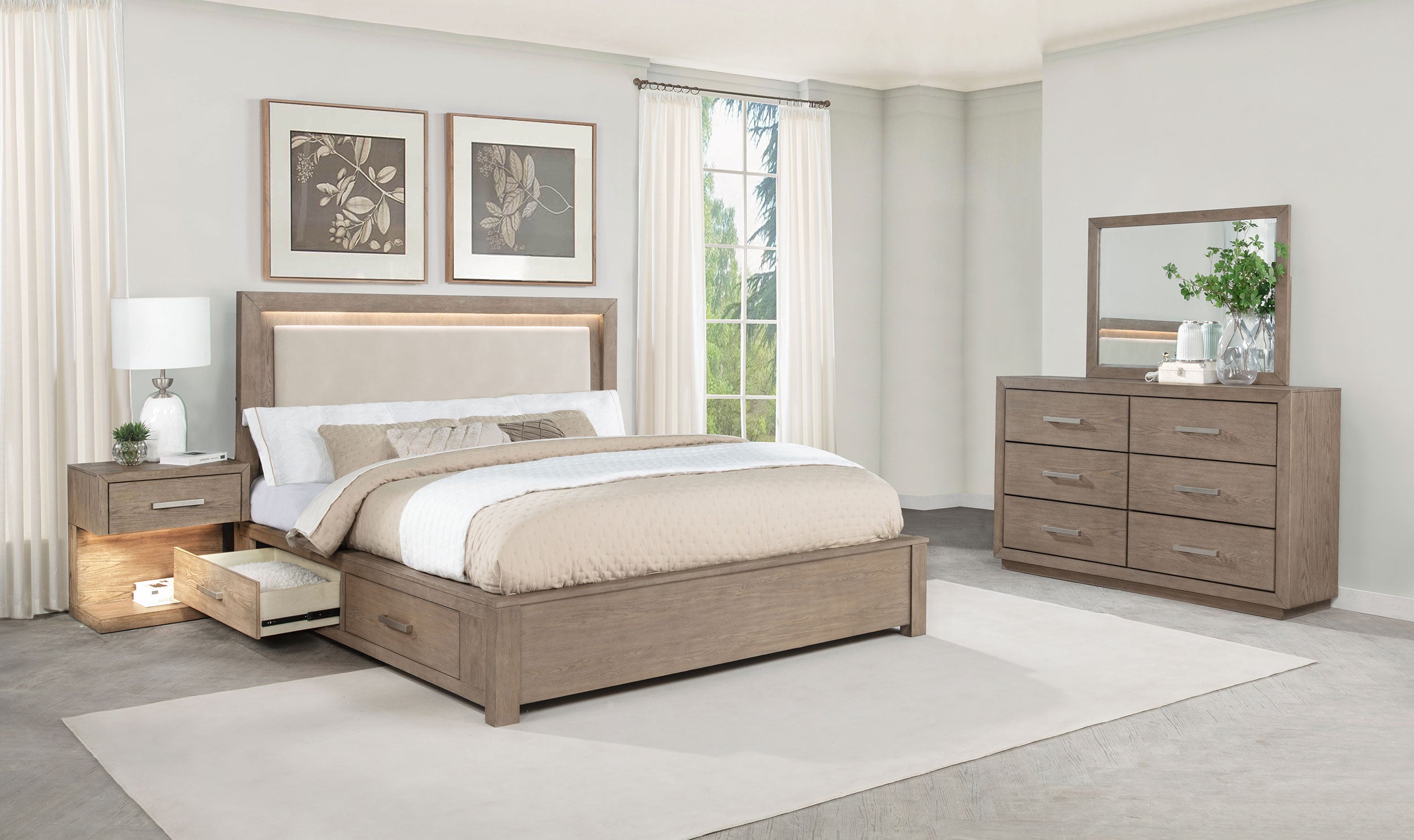 Kenora Bedroom Set Barley Brown