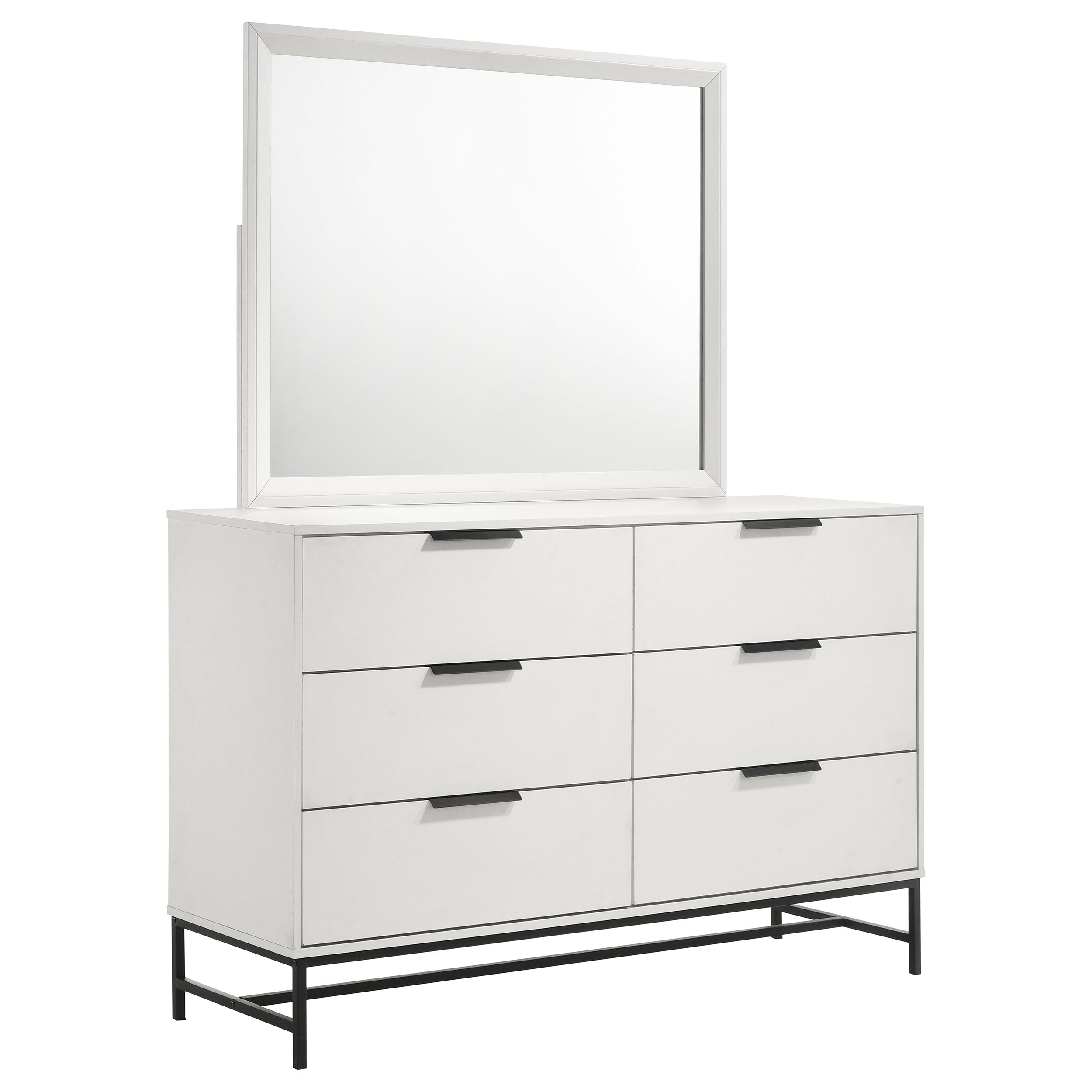 Sonora 6-drawer Bedroom Dresser White