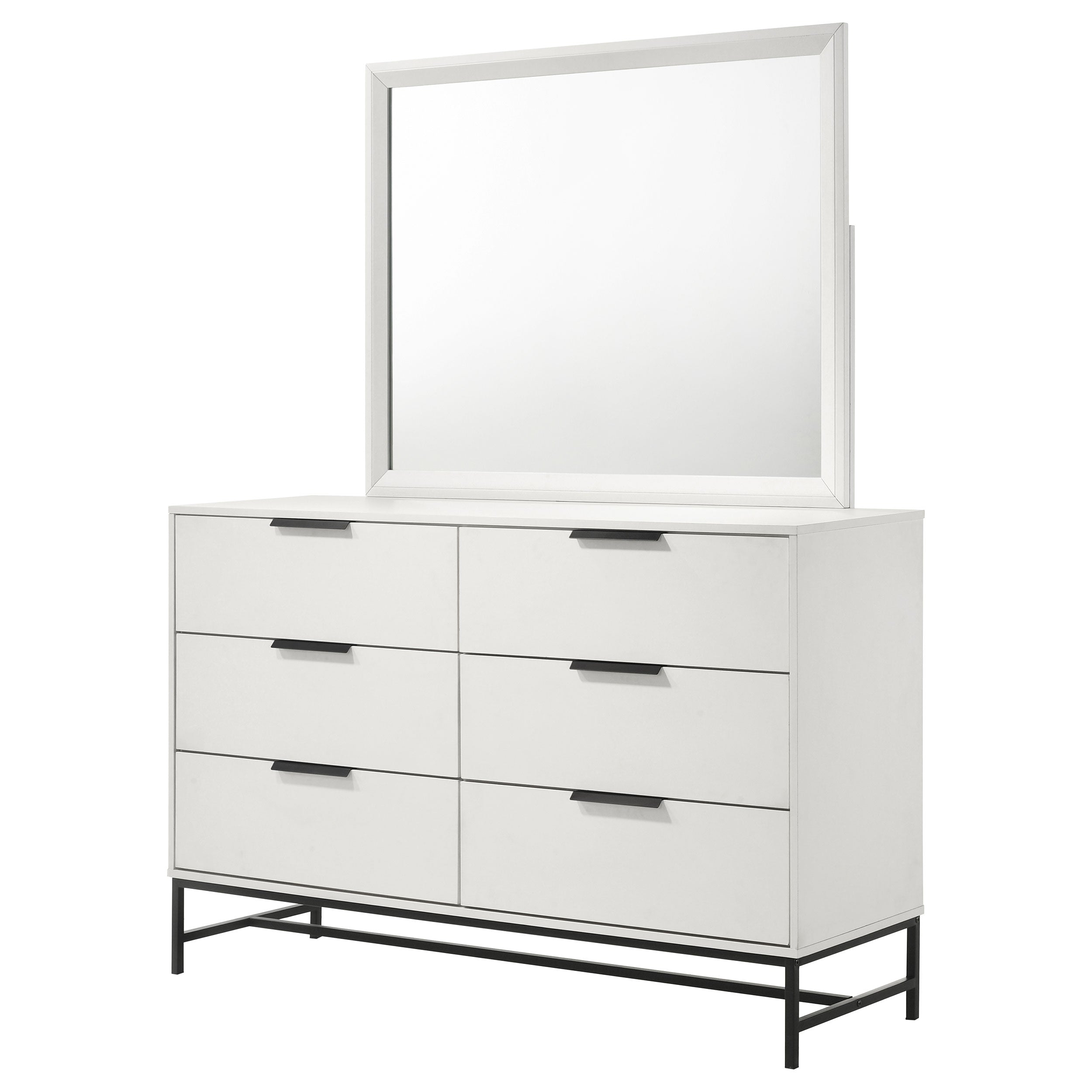 Sonora 6-drawer Bedroom Dresser White