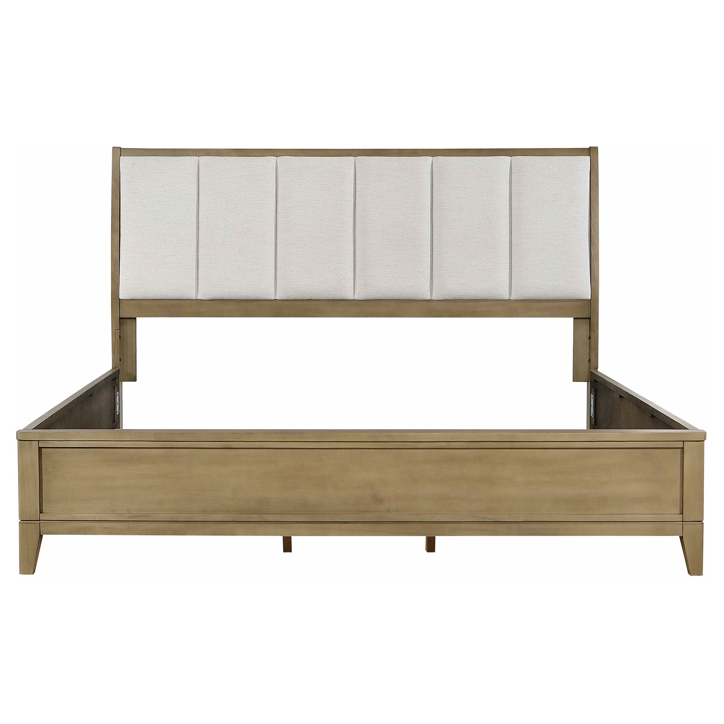Granada Upholstered Panel Bed Natural Pine