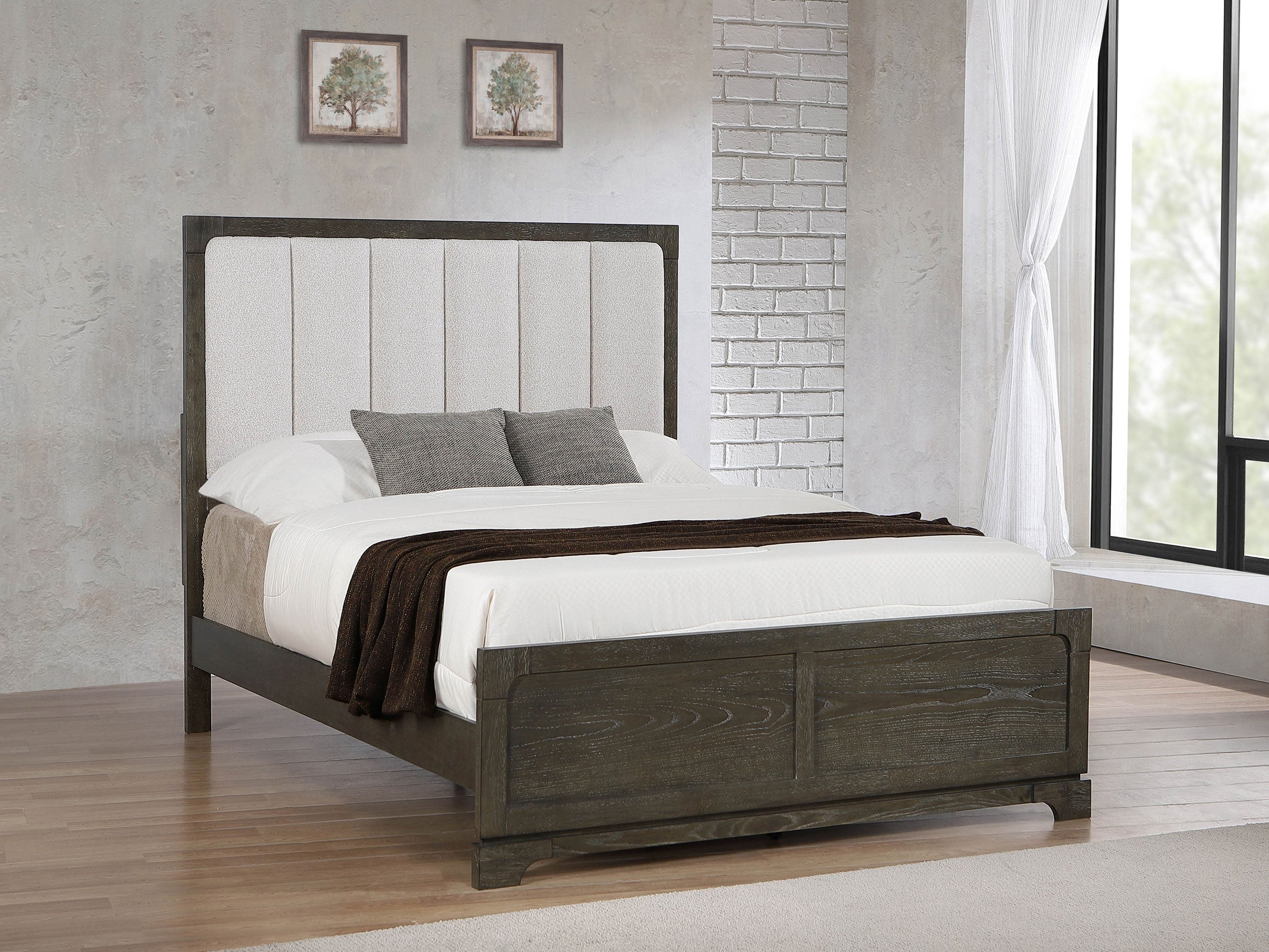 Gran Park 59-inch Panel Bed Dark Cocoa