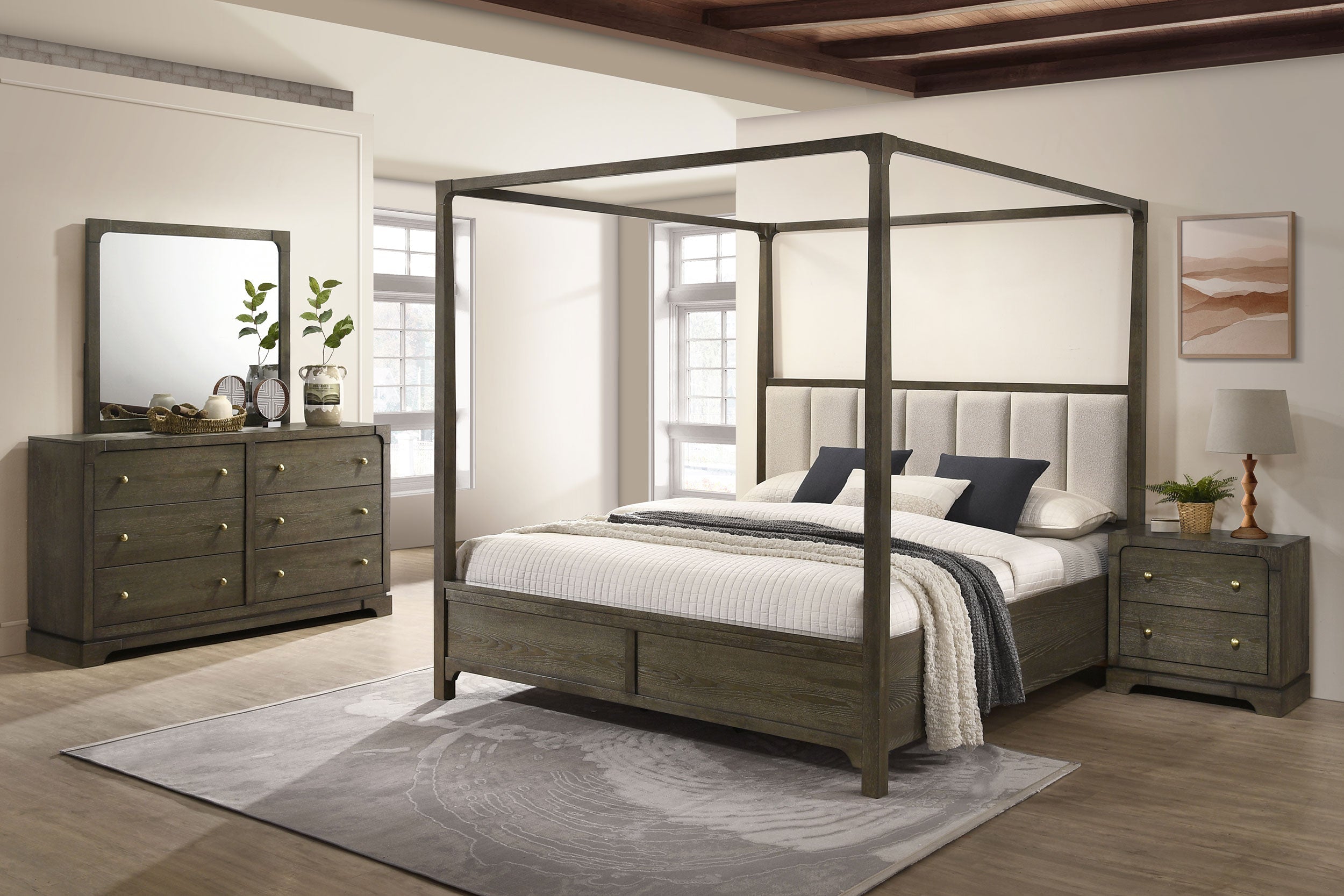 Gran Park Bedroom Set Dark Cocoa
