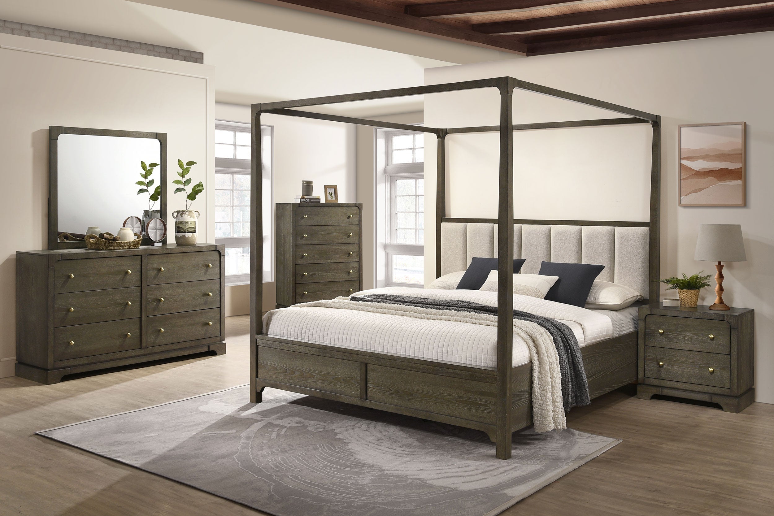 Gran Park Bedroom Set Dark Cocoa