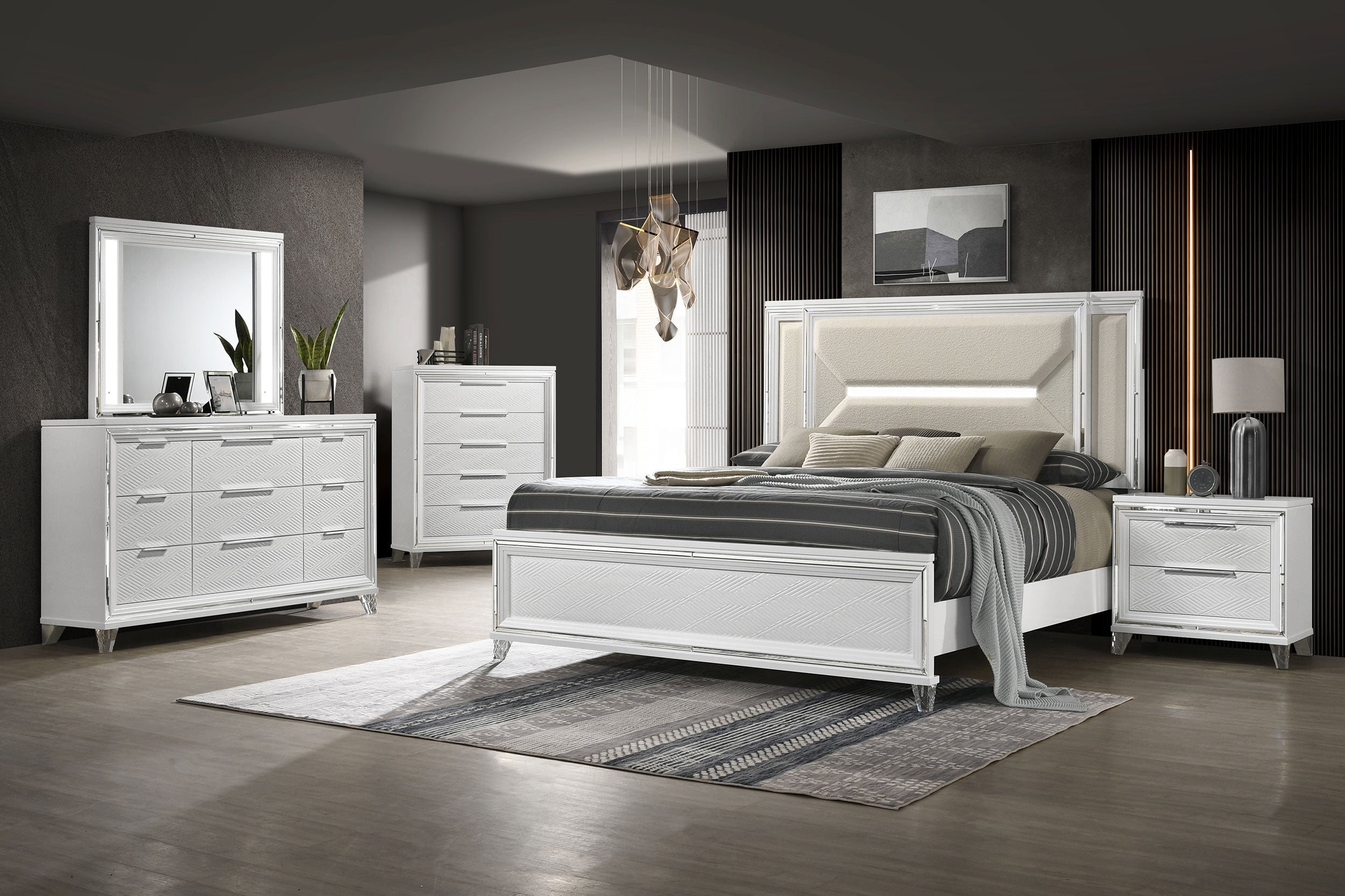 Marmore Bedroom Set White