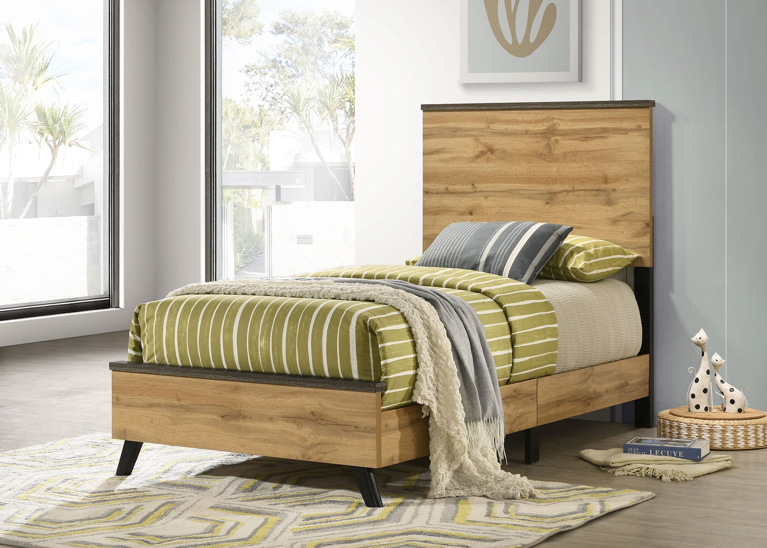 Kaywood 52-inch  Panel Bed Natural Pine